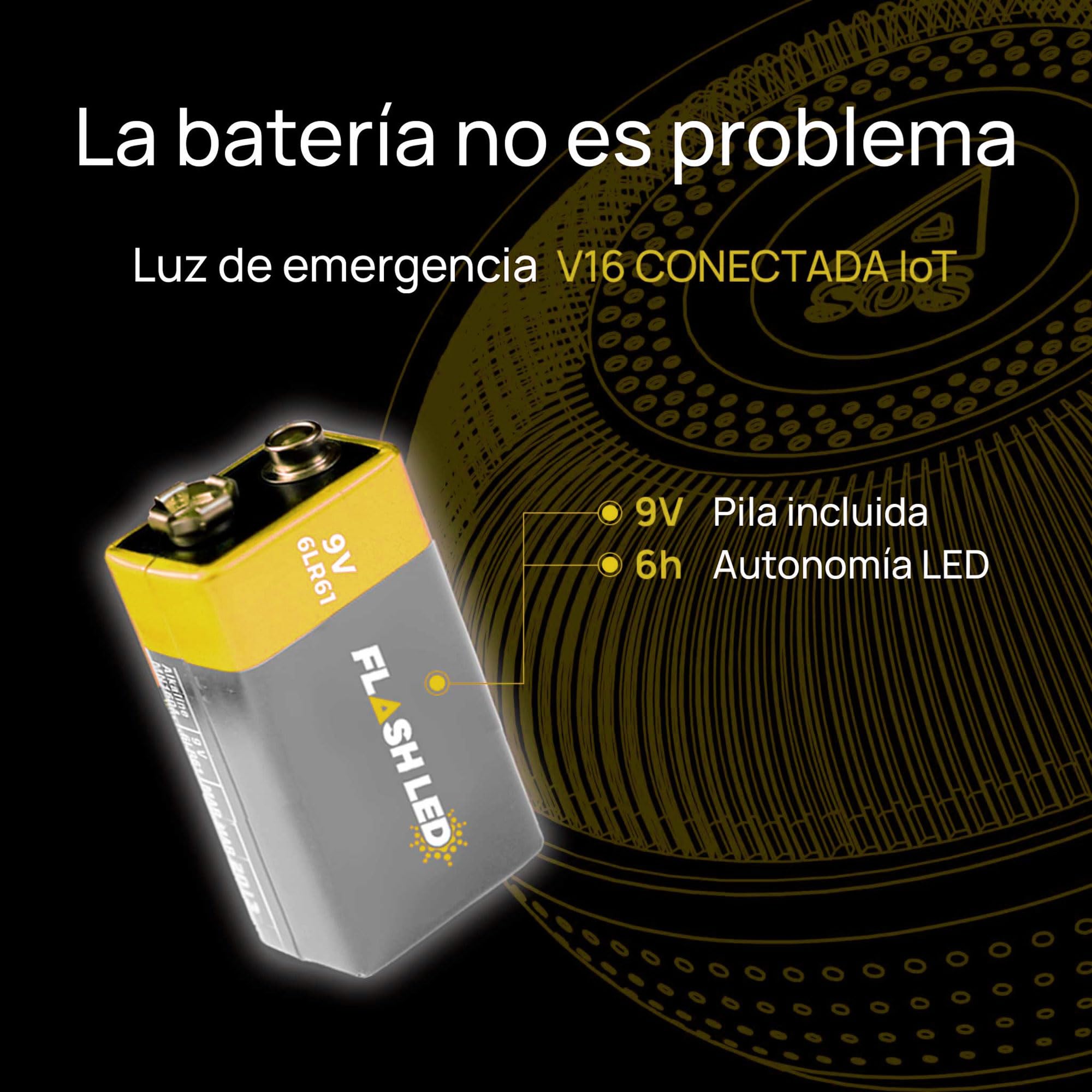 RACC Luz Emergencia Coche V16 Incluye Asistencia en Carretera, Homologada DGT con Geolocalización, Luz avería Coche [Visibilidad 1 Km] Baliza V16 con GPS y Base Imantada, SIM, baliza IoT