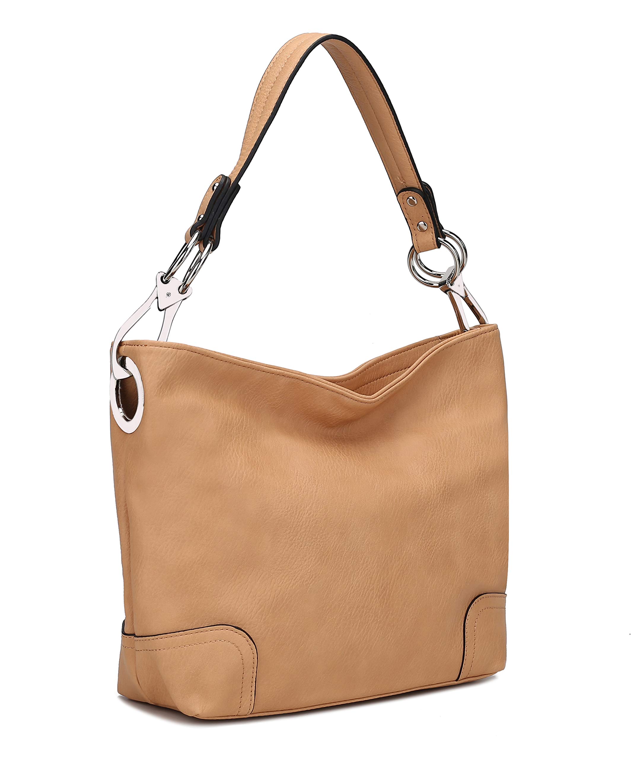 MKF Collection Hobo Bag for Women,Vegan Leather Handbag Slouchy Shoulder bag, Top Handle Purse by Mia K