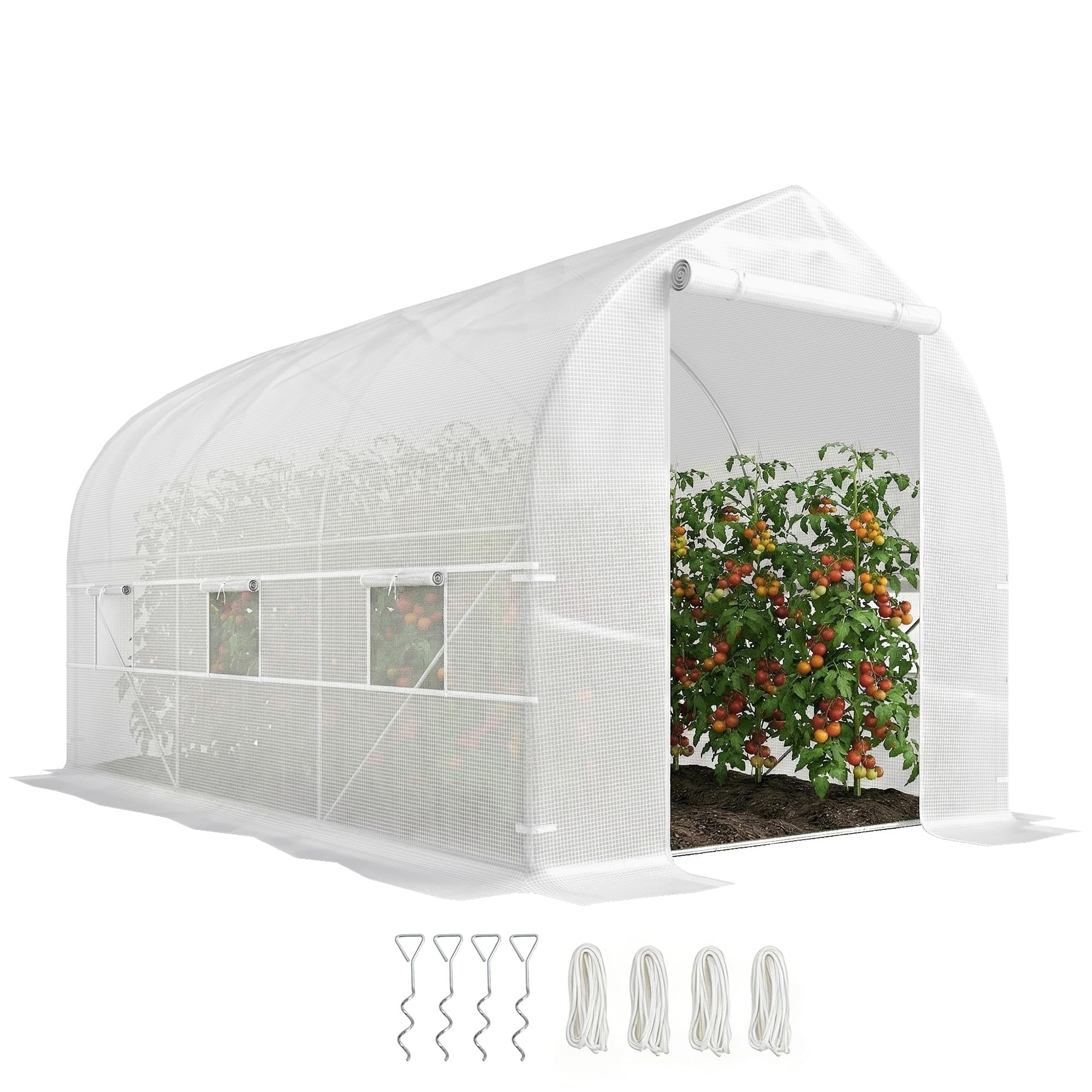 Outsunny 11.5' x 6.6' x 6.6' Portable Walk-in Tunnel Greenhouse
