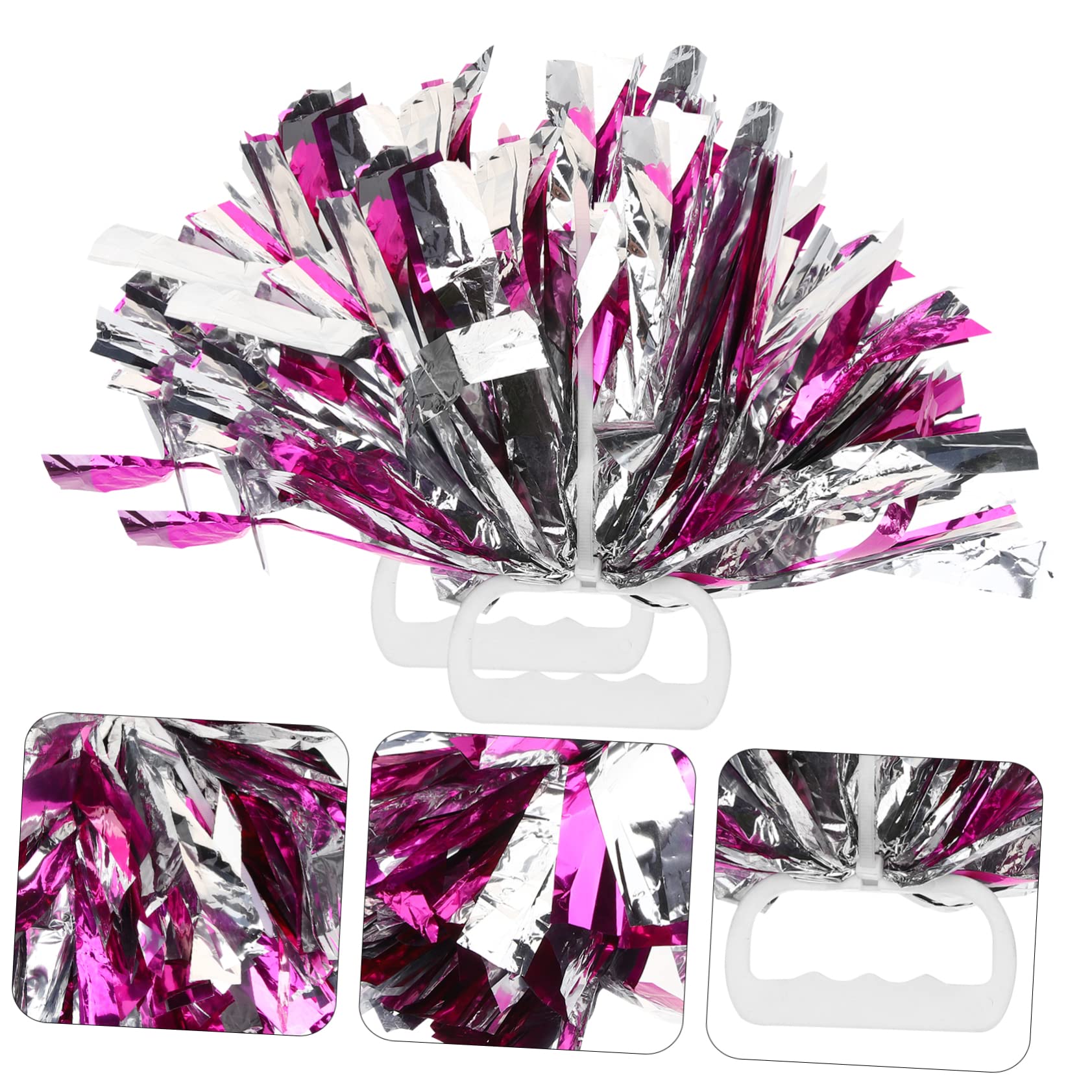 GALPADA Cheerleading Accessories 2pcs Handheld Pompom Props Pe Material for Events Parties Fundraisers