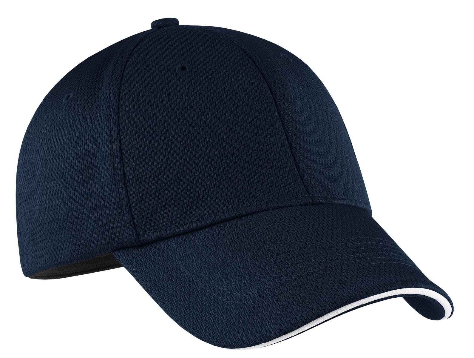 Nike Golf 333115 Adult's Dri-FIT Swoosh Flex Sandwich Cap Navy Small/Medium