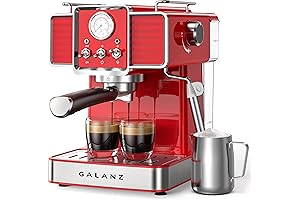 Retro Galanz Espresso Machine with Milk Frother