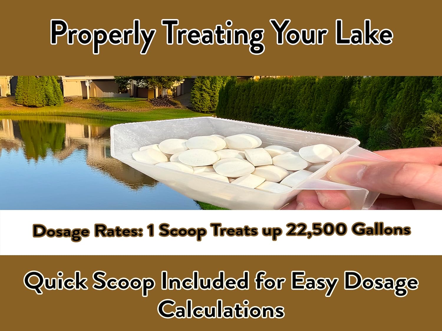 PONDSCAPE Lake Sludge Assault – Natural Sludge Remover and Muck Cleaner for Large Lakes, Koi and Fish Ponds, Fountains, Aquatic Plants, Outdoor Water Systems (5LB)