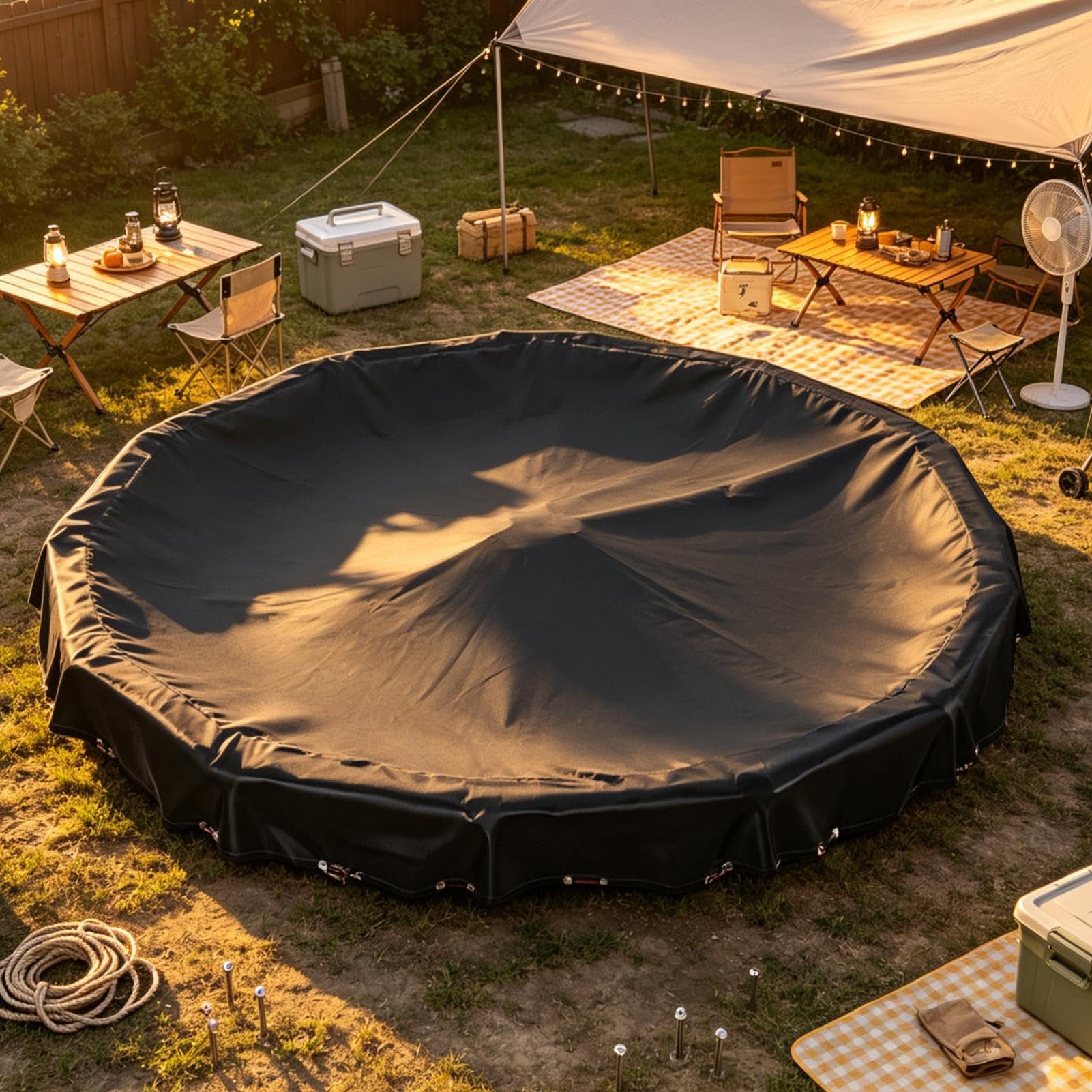 Cubierta Piscina Invierno Protección Impermeable y Antipolvo Resistente a