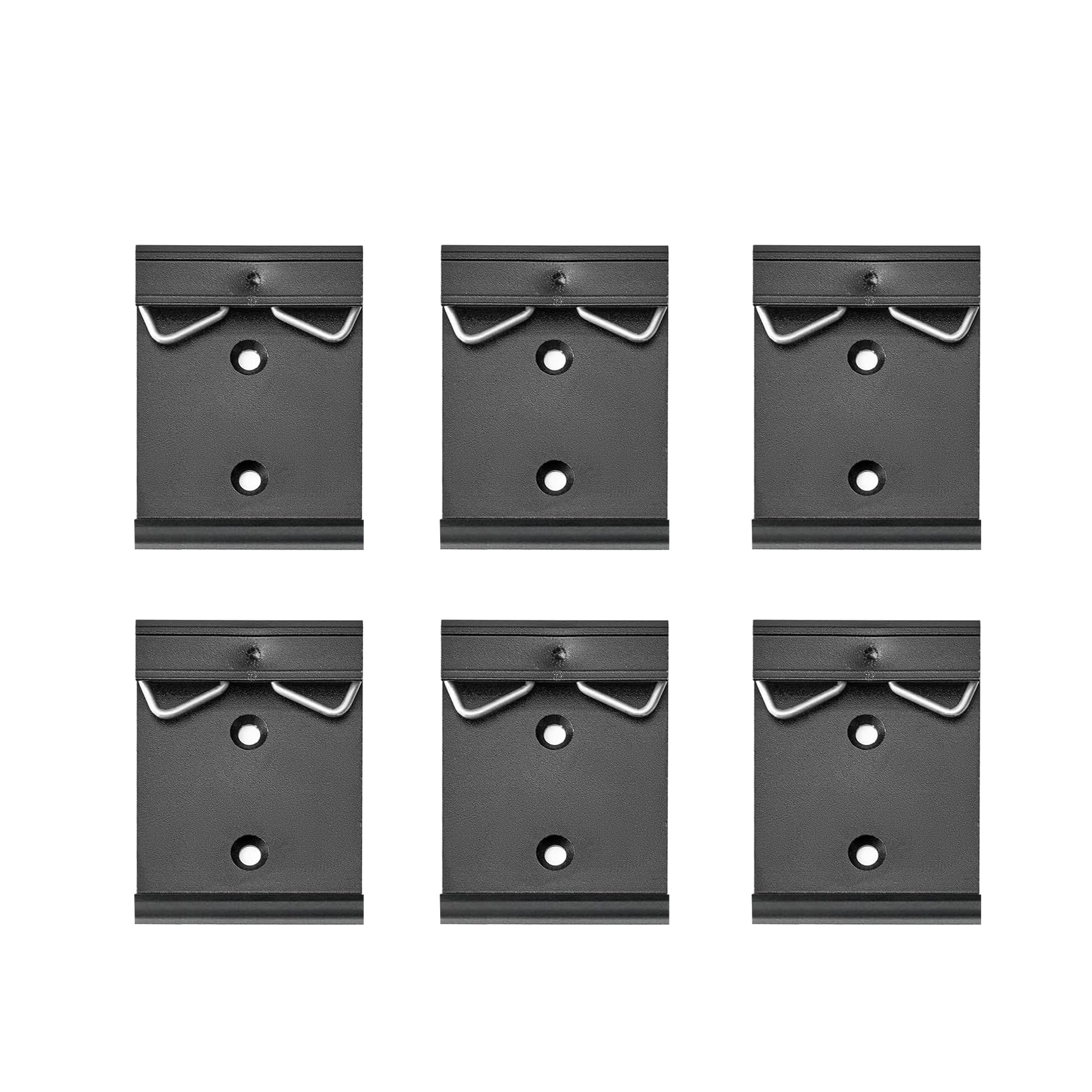 Lot de 6 supports de montage sur rail DIN universel de 4,2 cm de large fixés sur un rail DIN universel de 35 mm fermement en alliage d'aluminium pour commutateur Ethernet