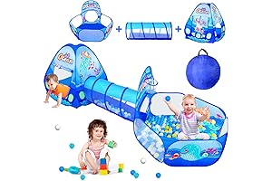3 in 1 Kids Pop Up Play Tent for Toddlers with Play...
