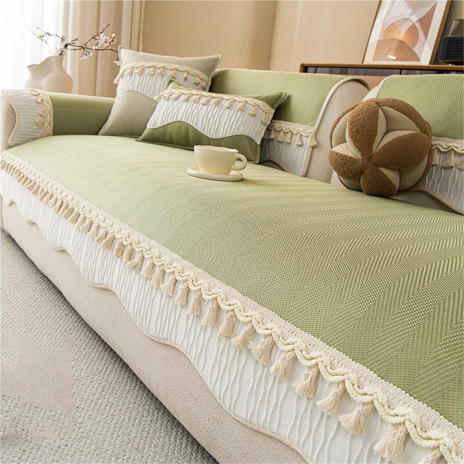 Cojín de sofá de seda de hielo antideslizante y fresco de 90*160cm para protector de muebles 1