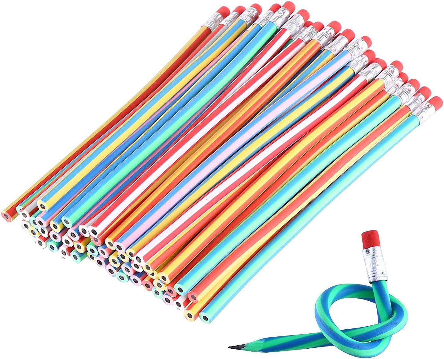 Grab Offers New Look Amazing Foldable Pencils with Eraser, Best Birthday Return Gift for Kids (Pack of 5)