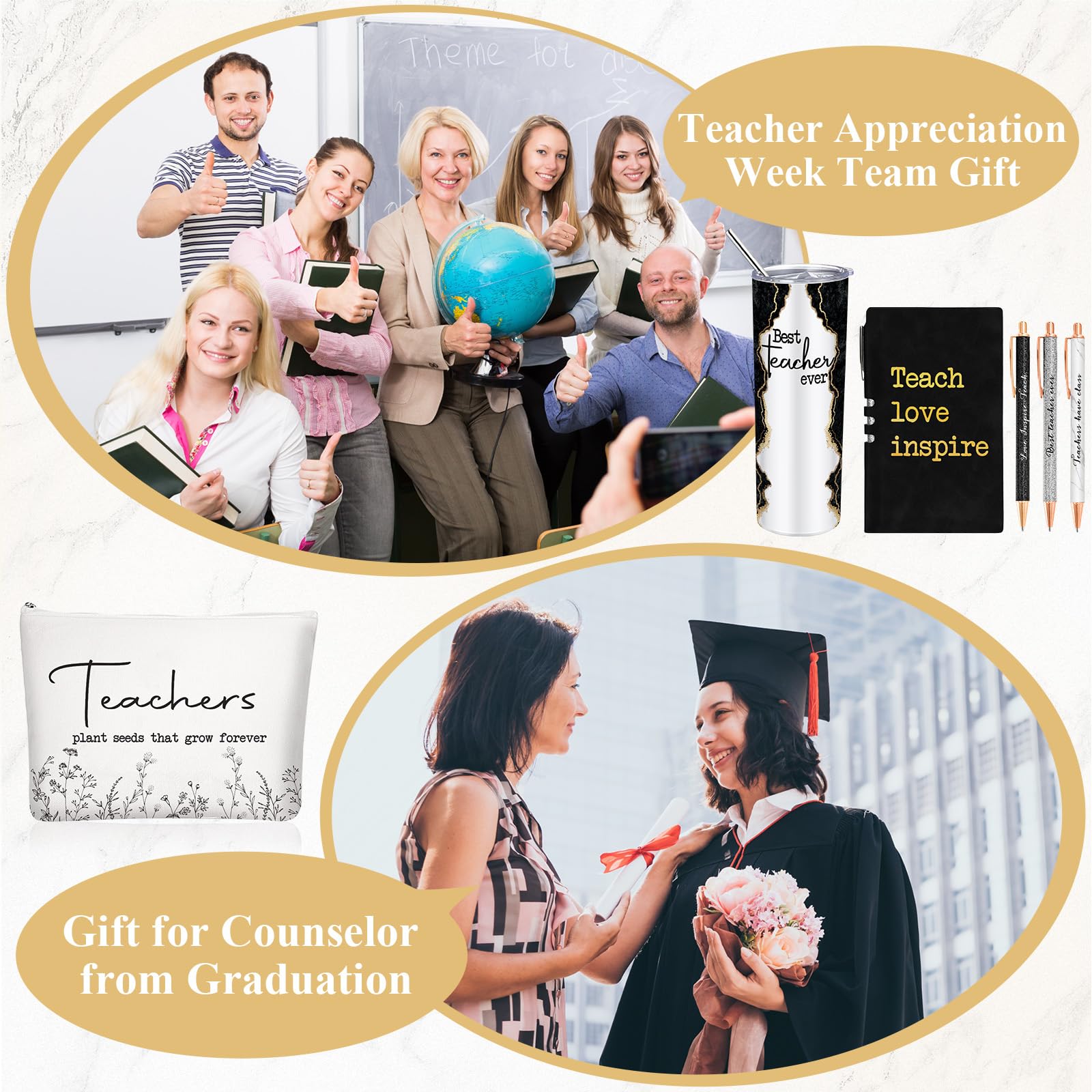 Snapklik.com : Domensi 6 Pcs Teacher Appreciation Gift Set For Women ...
