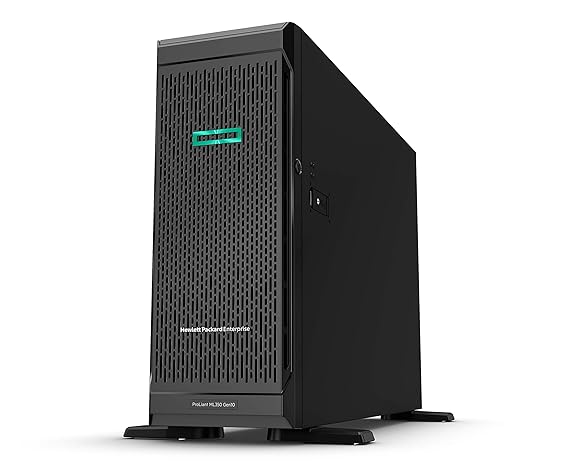 HPE Proliant ML350 Gen10 Server with Intel Xeon Silver 4208 (2nd Gen, 8Core, 2.1GHz) Processor, 16GB RAM, Open Bay. 3 Years Warranty by HPE.