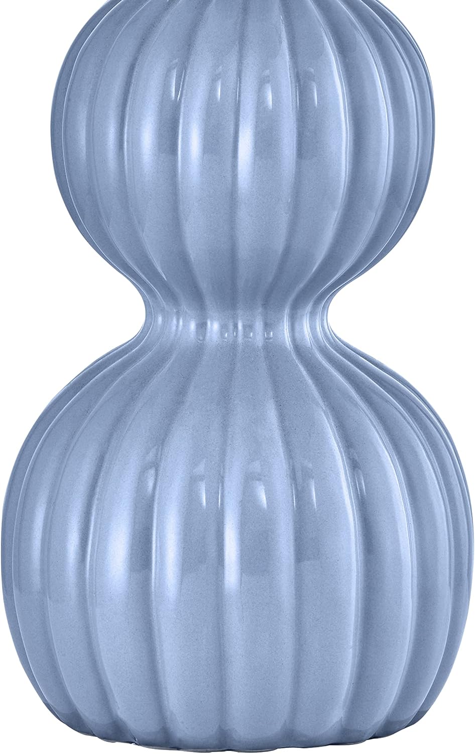 Maxax 2pk Ceramic Table Lamps, Blue, 3-Way Dimmable