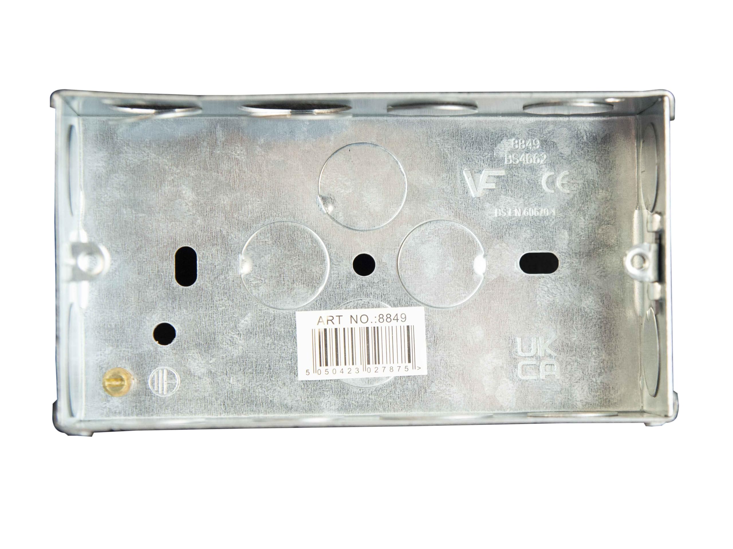 DENCON METAL BOX 2 GANG 35MM
