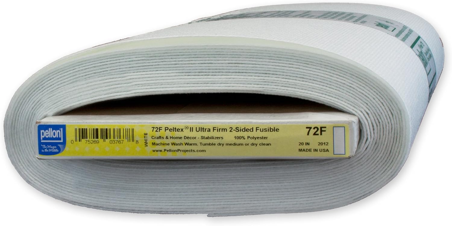 Pellon Peltex II Stabilizer, White 20" by 10 yd 20" by 10 yd. White