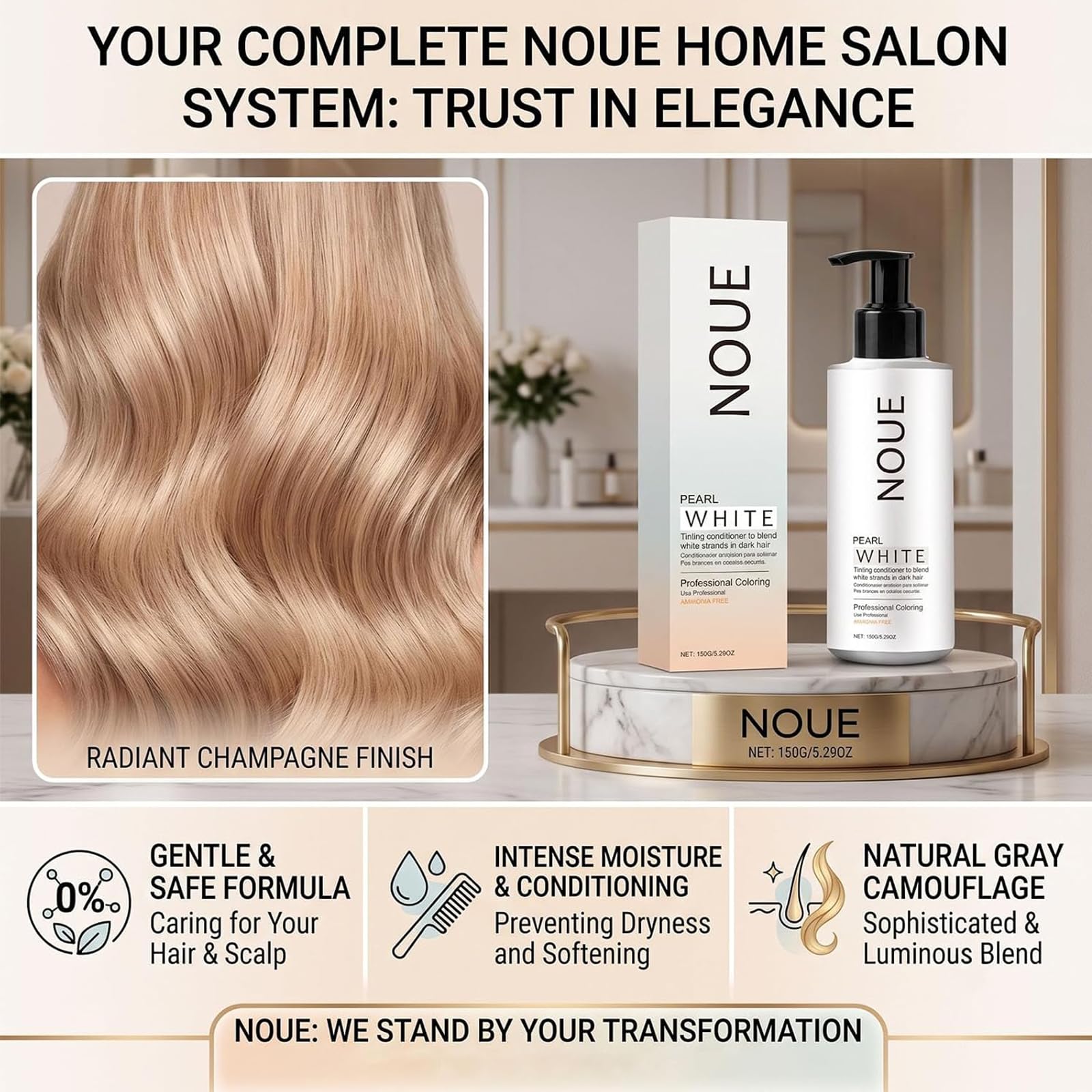 Noue Colore dei capelli Camouflage (Medium Brown)