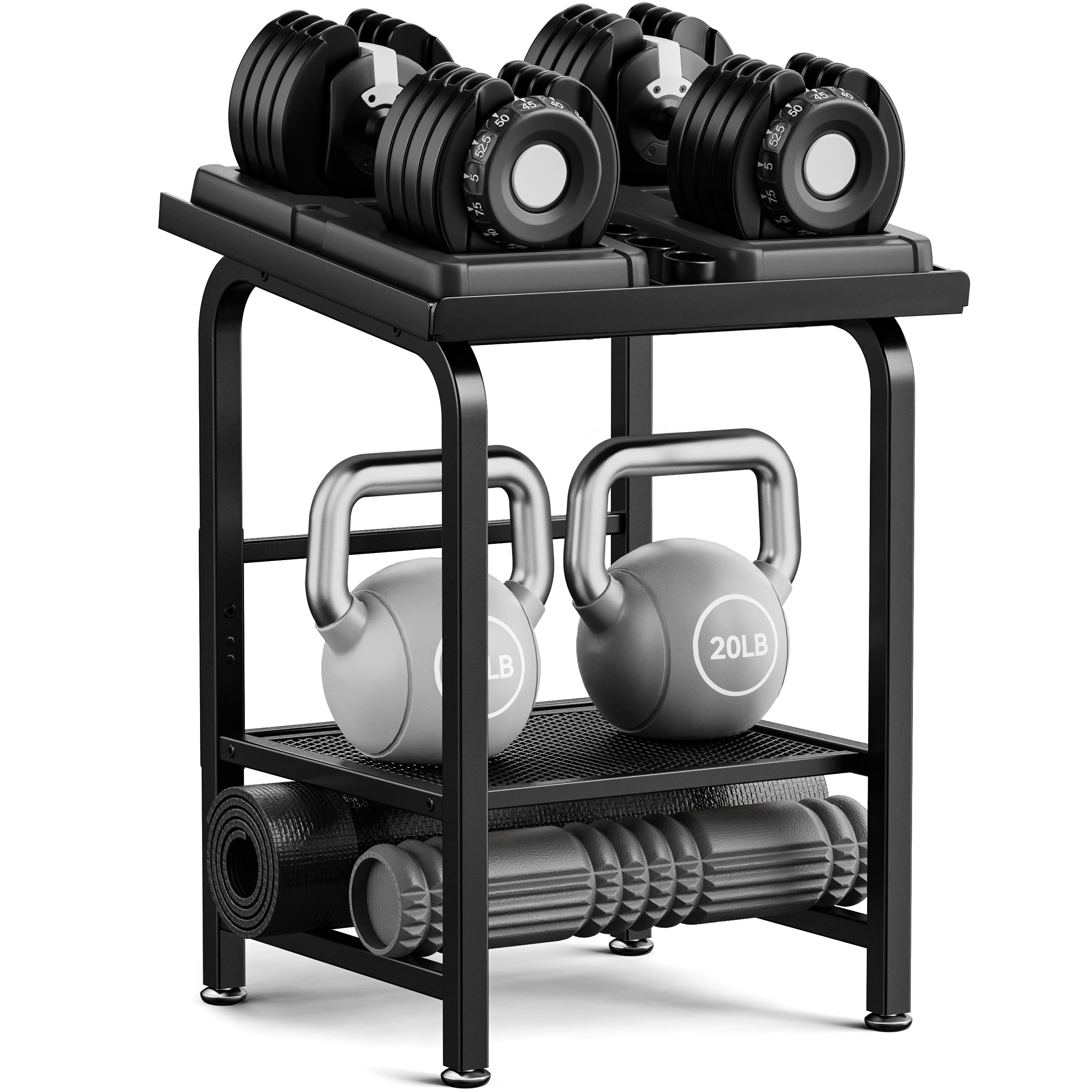 Portamanubri per manubri regolabili, robusto portamanubri, portamanubri da 227 kg per la palestra domestica