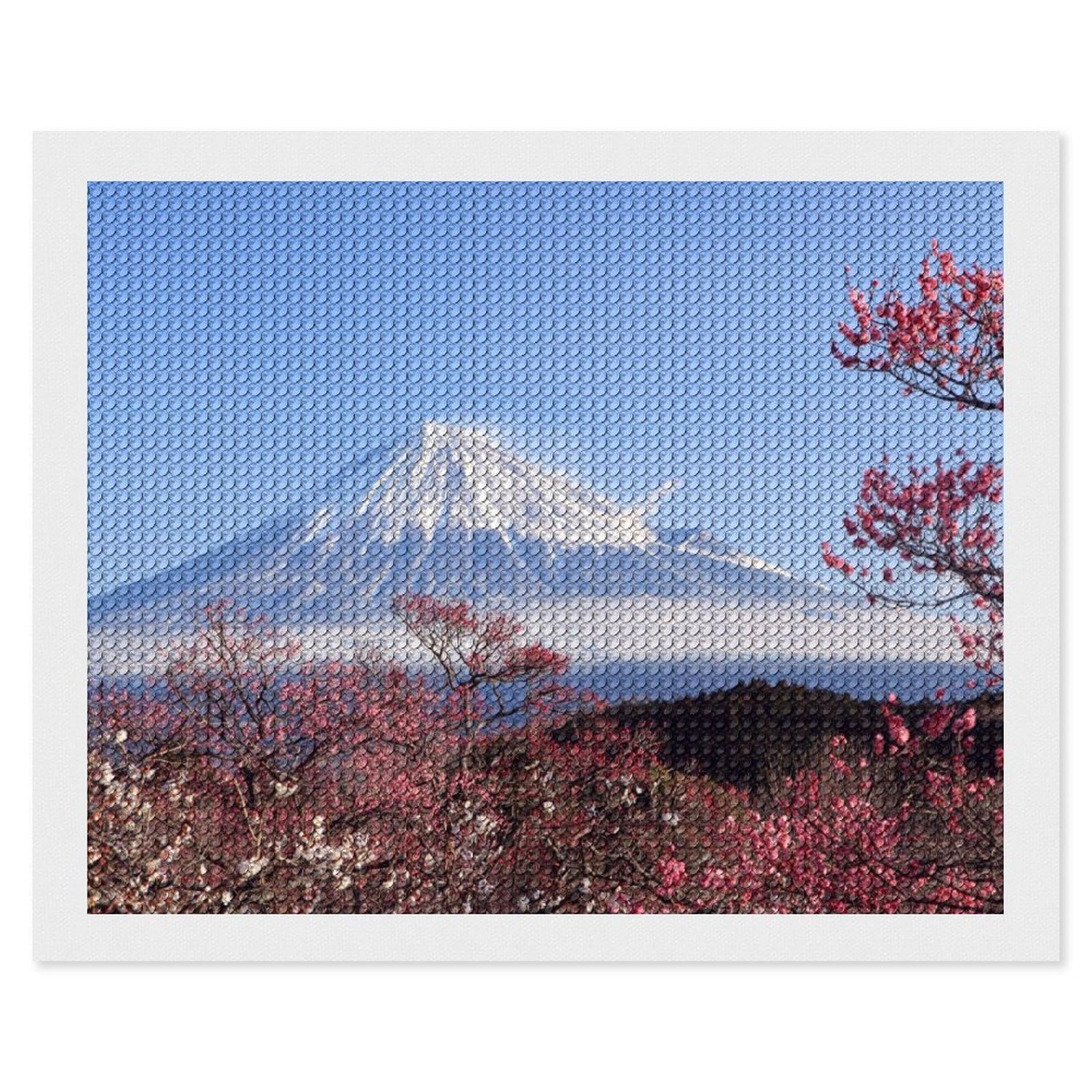 Amazon | ダイヤモンドアート キット 富士山と桜 ダイアモンドビーズ