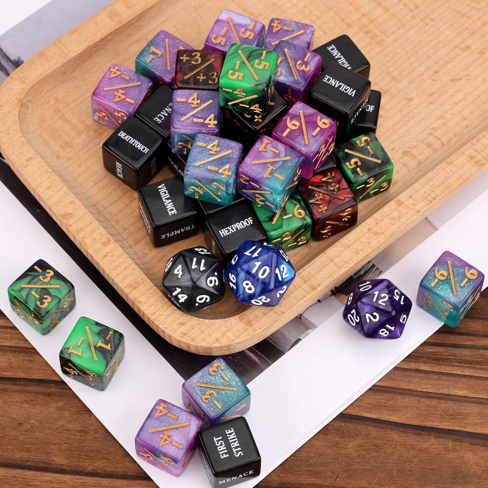 BOXOB 51pcs Abilities Keywords Counter Dice - Image 3