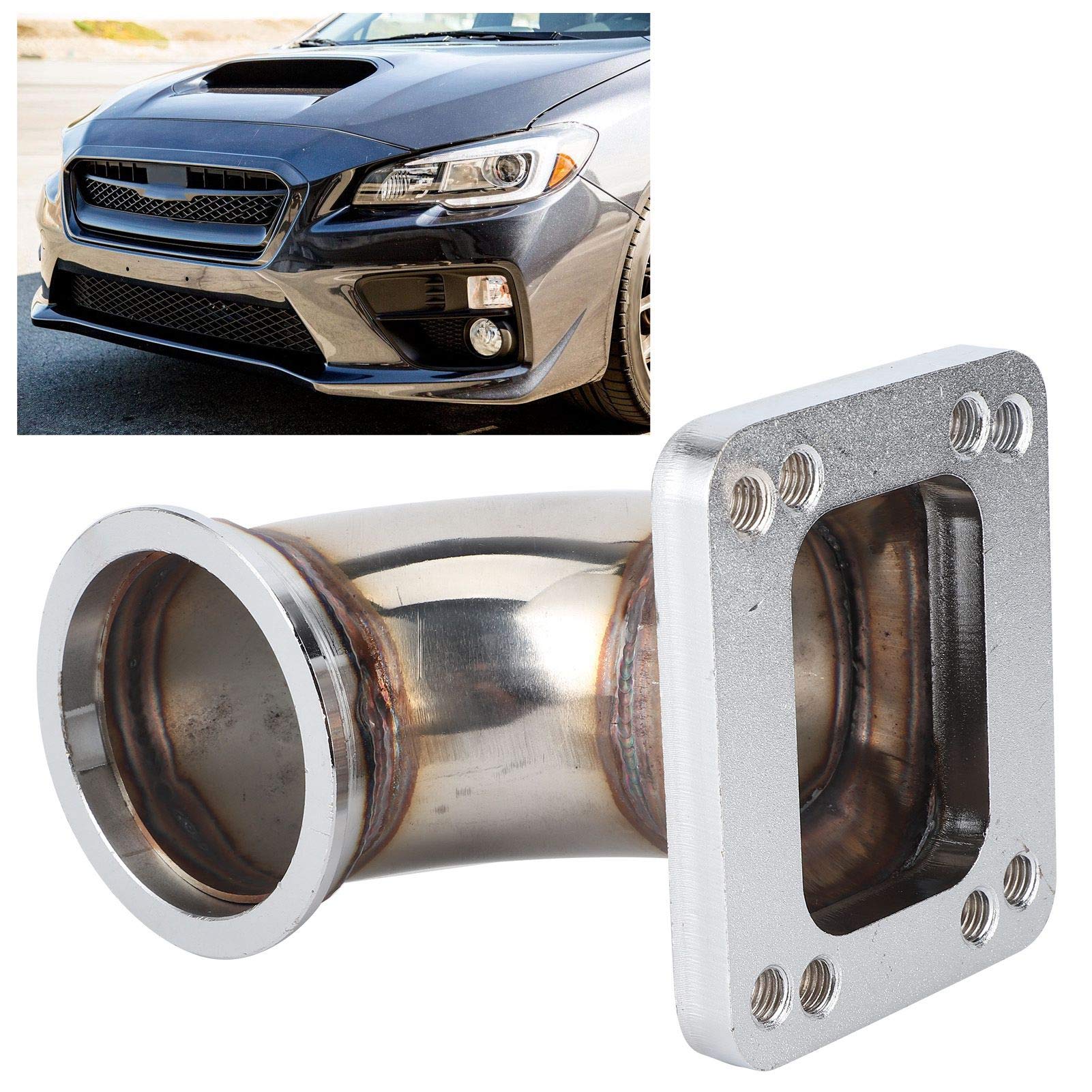 Yamaha Stainless Steel Black Gas Tanks T3/T4 Turbo Downpipe Flange