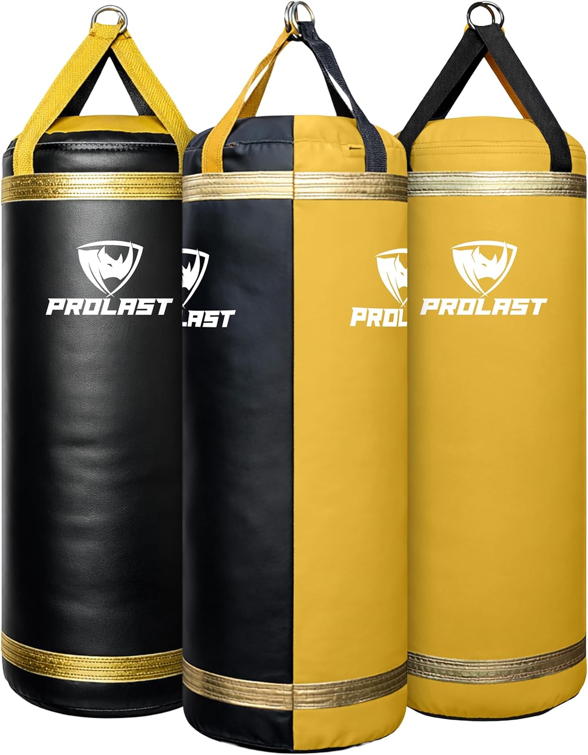 PROLAST 4Ft XL 135Lb Heavy Punching Kicking Bag for Adults, Boxing, MMA, Martial Arts, Muay Thai, Strength Training Equipment, Rhino Logo