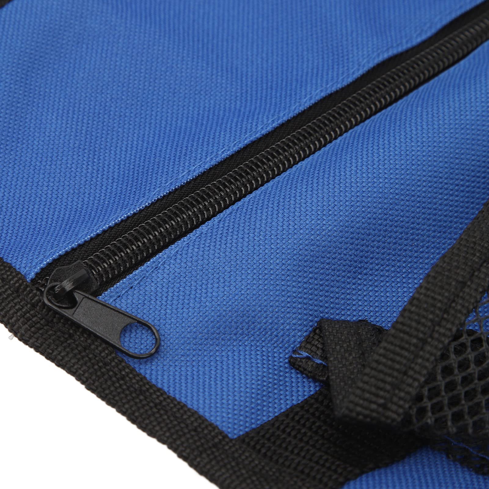 Bolsa colgante para silla de camping, tela Oxford 600D, bolsa para reposabrazos para silla de playa, organizador multifuncional para silla de pesca de camping al aire (azul)