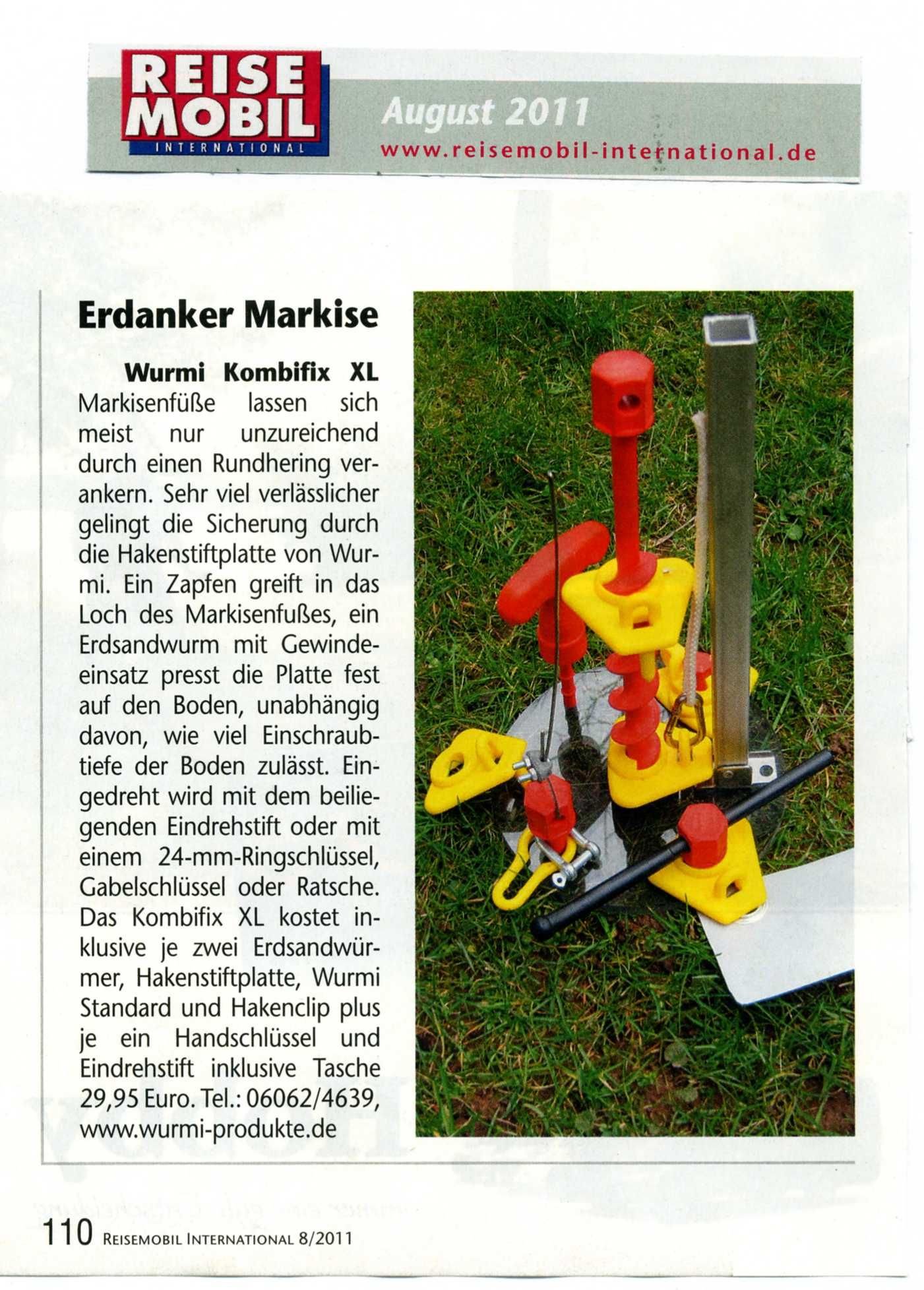 SCHIRMSTÄNDER - BODEN BEFESTIGUNG - ALU-FIX mit 2 Erdschrauber Wurmi® ALUMINIUM HERINGE 30 cm Lang - Set besteht aus 2 x Hakenstiftplatte + 2 x ALUMINIUM - Schraubheringen - STABIELO - Wurmi-Produkte ®MADE in GERMANY - LANGZEIT-TEST bestanden - INNOVATION