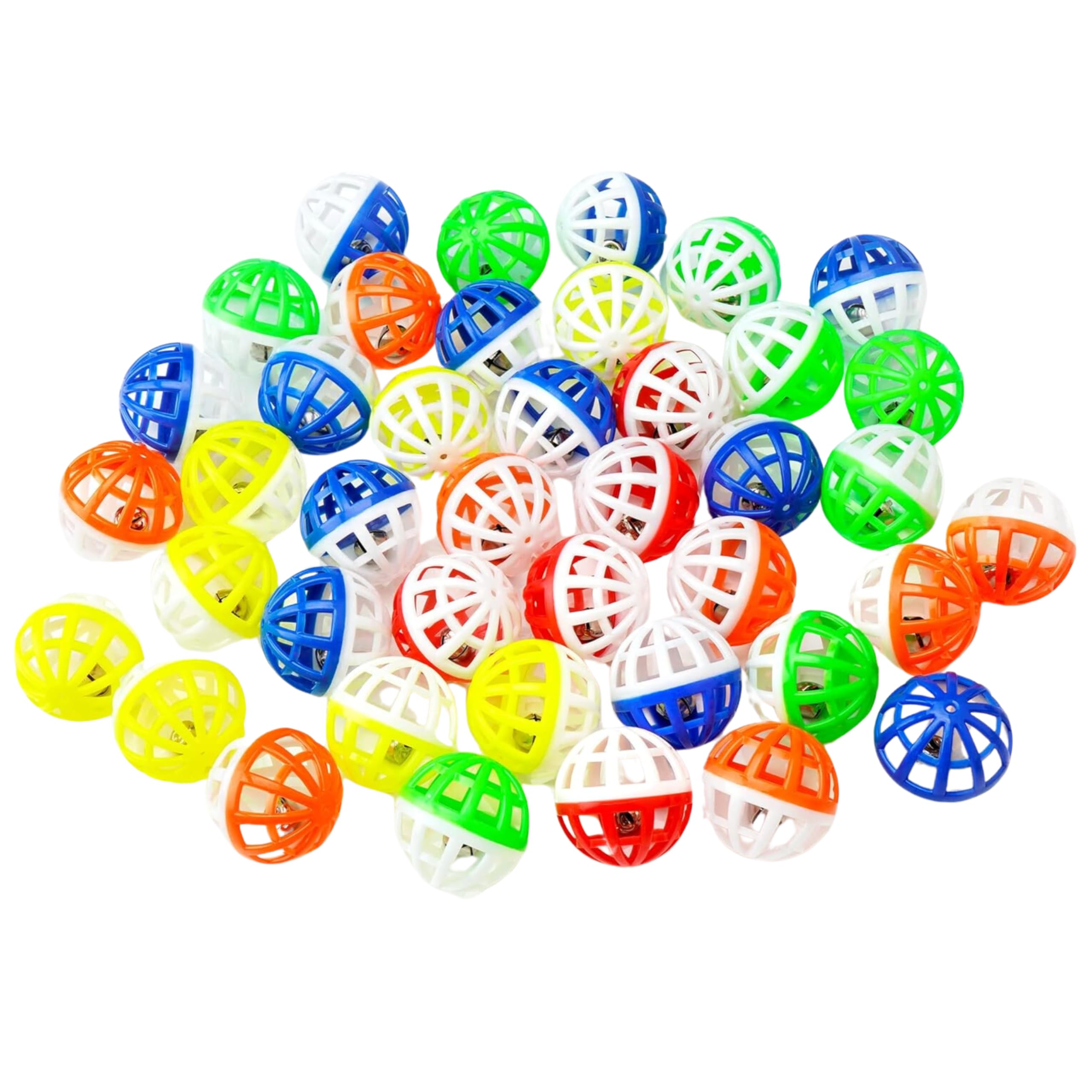 Foodie Puppies Cat Toy Ball with Bell - (Pack of 20), Colorful Plastic Jingle Rattle Chase Mini Ball Bell Toy for Cats and Kittens, Exercise Interactive Indoor Play Training Toy (Size: 4cm) (B0D8FCM72C) Amazon Price History, Amazon Price Tracker