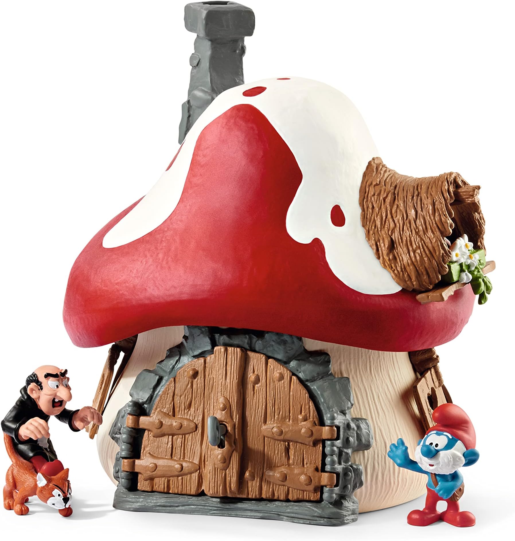 SCHLEICH 20803 Smurf House with 2 Figurines, Multicoloured