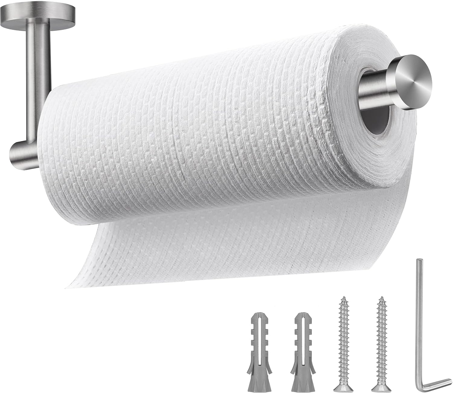 Brushed Nickel Paper Towel Holder,Under Kitchen