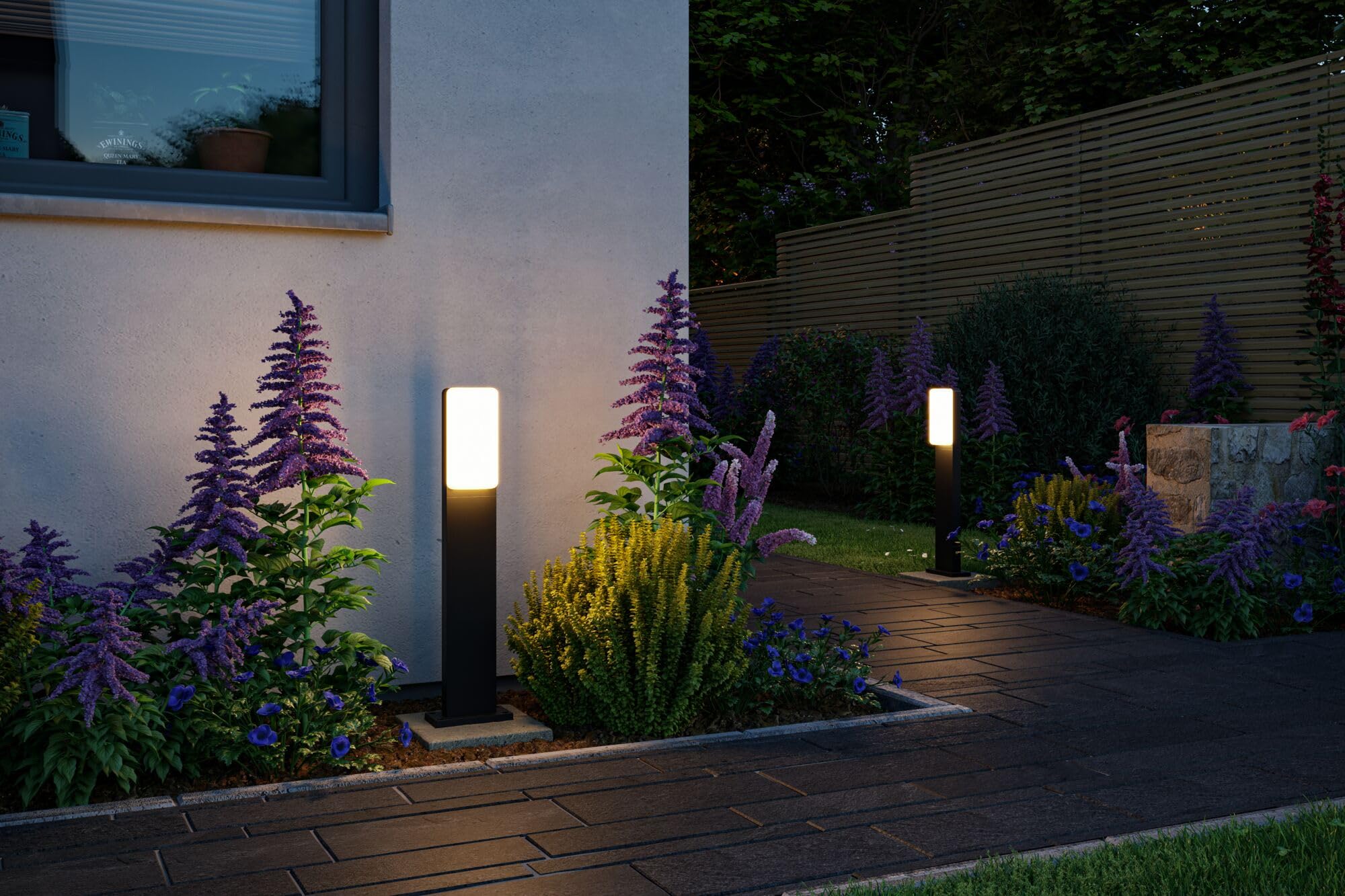 Paulmann 94852 Paletto d’illuminazione LED Bonnie IP44 600mm 3000K 8,5W 560lm 230V antracite alluminio apparecchio per esterni