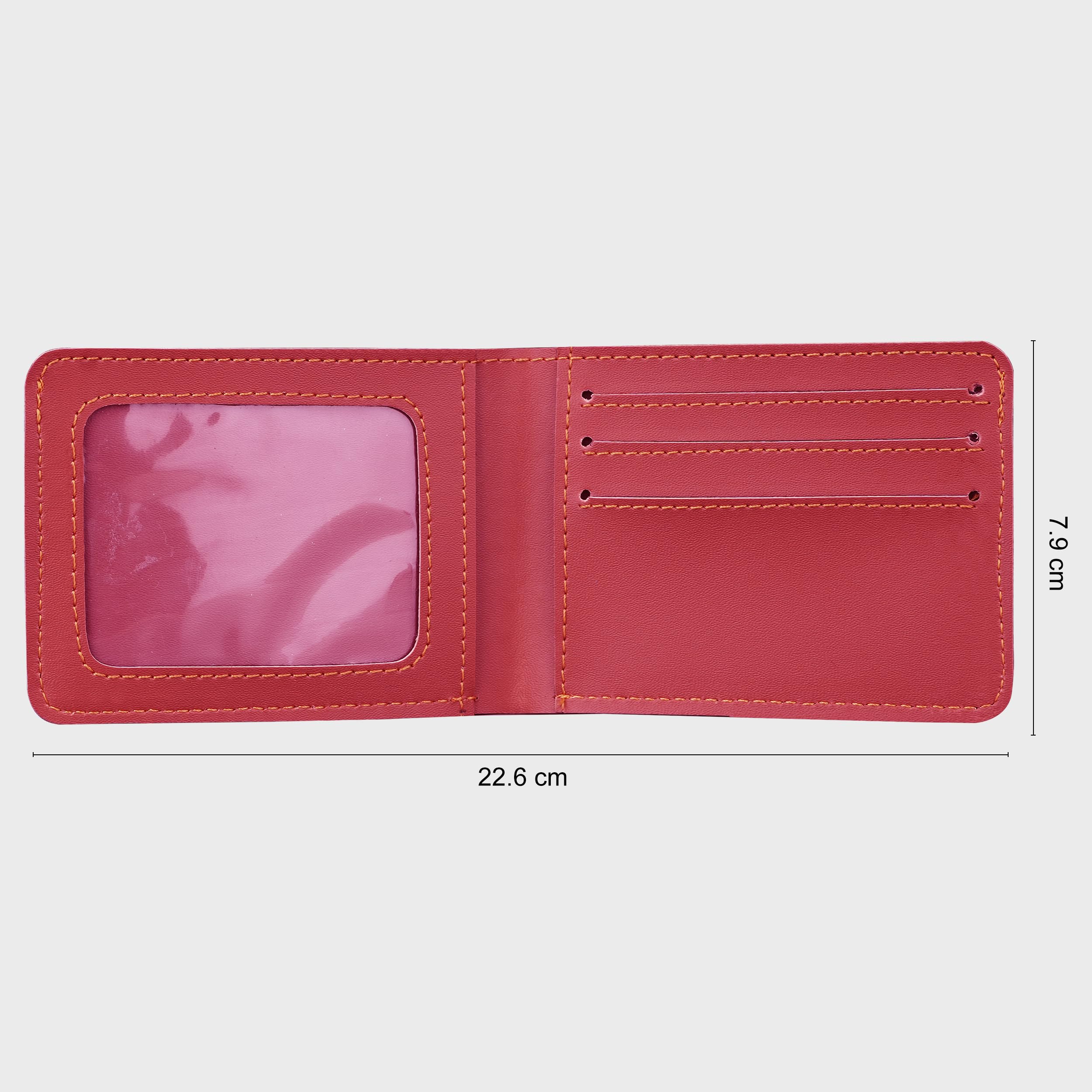 The Wallet Store Vegan Leather Wallet For Men - Red