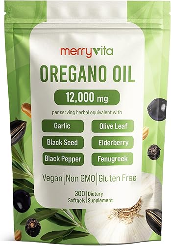 Cápsulas de aceite de orégano orgánico  12,000 mg de aceite de orégano con aceite de semilla negra, alto contenido de carvacrol  Suplemento de apoyo disponible en Yaxa Guatemala