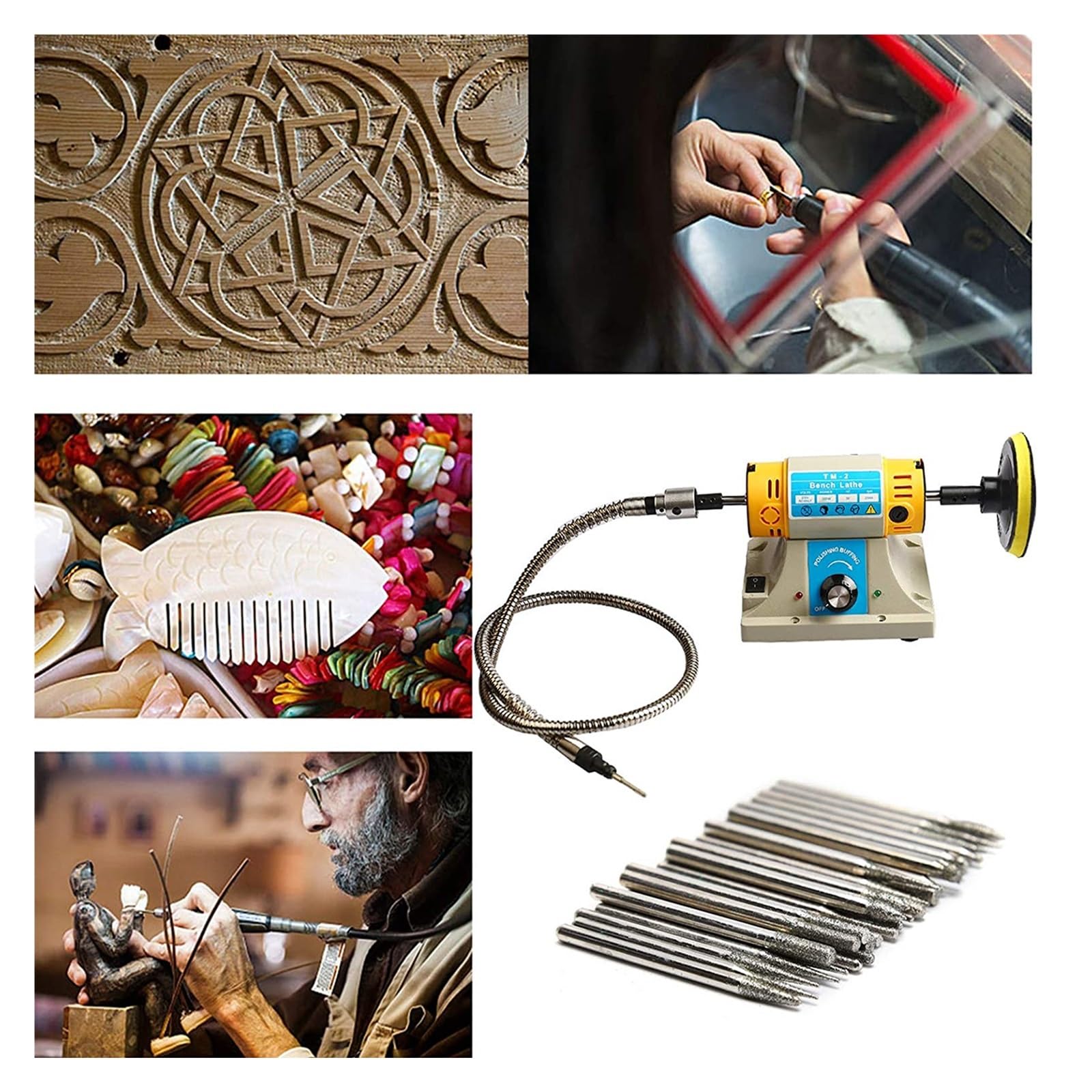 LeTkingok 220V Roterende Tumbler Lapidaire Machine, 2,5KG Enkele Drum Kralen Rock Stenen Goud Zilver Sieraden Jade Metalen Polijstmachine (Niet verstelbare snelheid