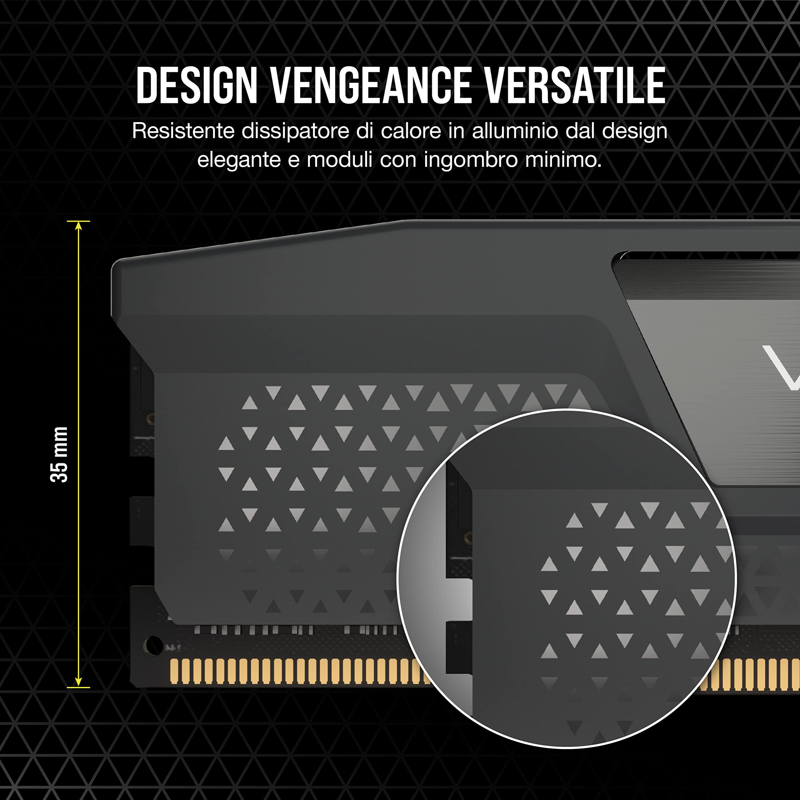 CORSAIR VENGEANCE DDR5 32GB (2 x 16GB) Fino a 5600MHz AMD INTEL RAM | Memoria Per Computer Desktop, Compatibile con AMD EXPO e Intel XMP 3.0, CL36, Grigio, CMK32GX5M2B5600Z36