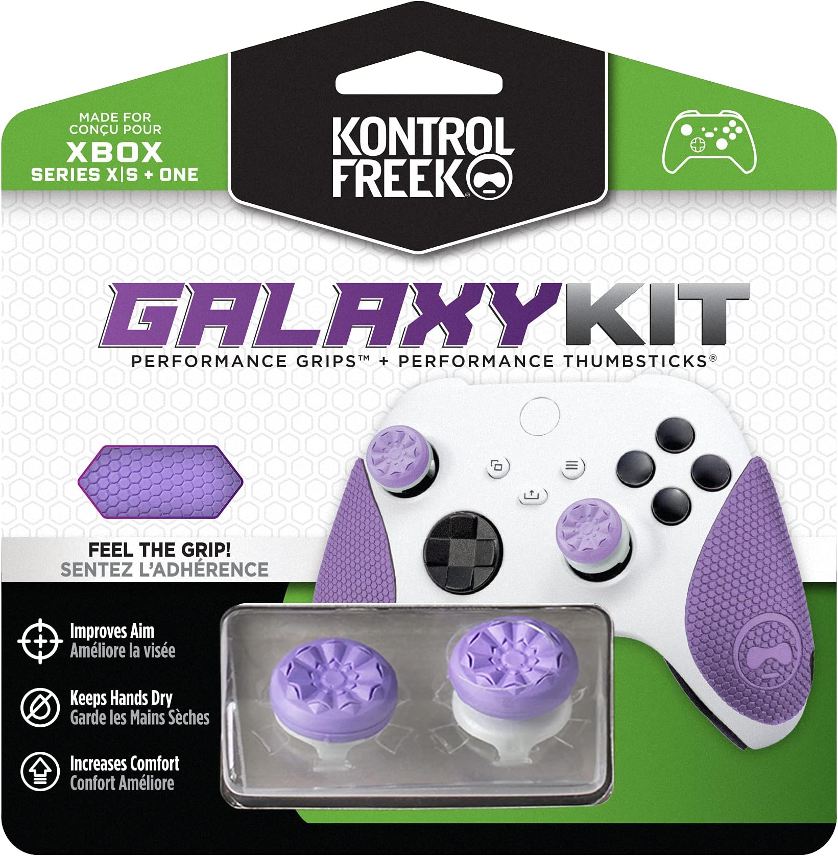 KontrolFreek Performance Kit Galaxy XBX/XB1: Aim better, play longer, win more, Raised profile for precision and control, durable, non-slip material