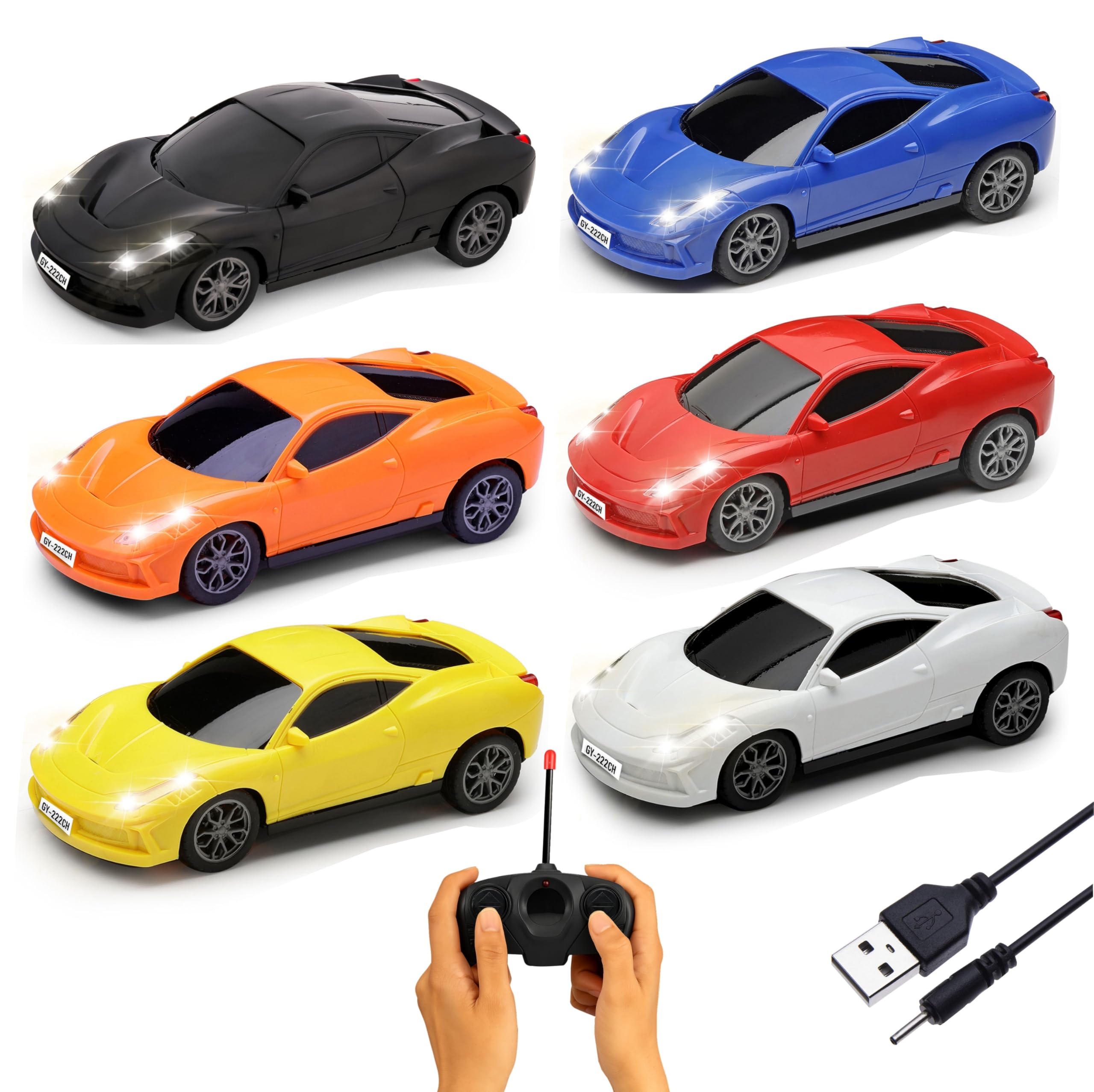 Gooyo GY-222CH Rechargeable Remote Control Car Toy for Kids, Power Source: Lithium Rechargeable Battery for Car (Included) & 2xAA Battery for Remote Controller (Not Included)-image-10