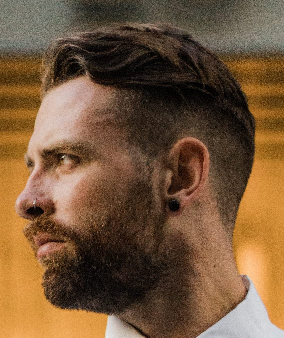 Protesis Capilar Hombre Tupé Hombre Sistema de Cabello Sistema de Encaje de Pelo Humano 100% Europeo Para Hombres con 0.04cm PU V-loop(#2 marrón oscuro, 8x10")