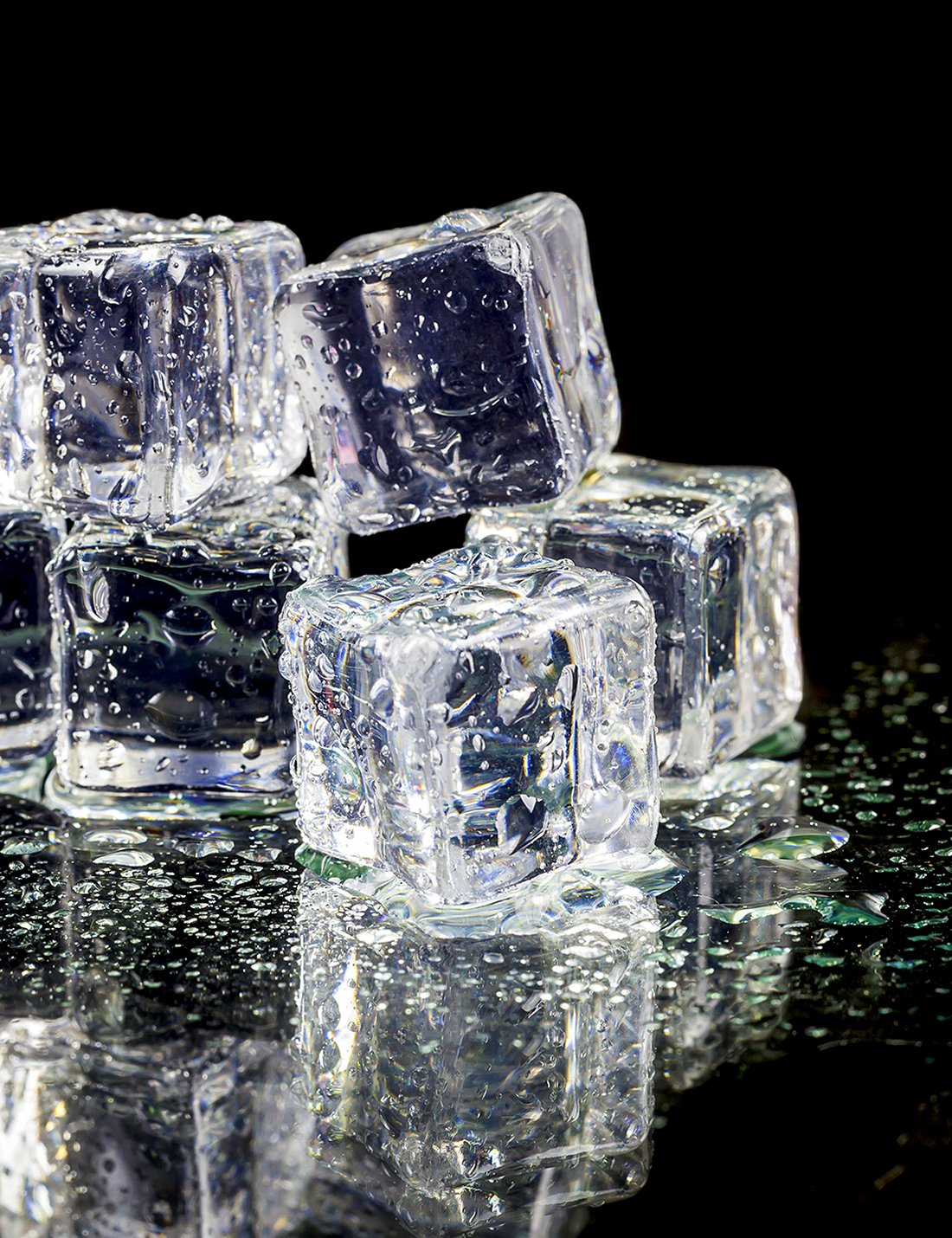 DomeStar Clear Fake Ice Cubes, 20 PCS 1.0" Plastic Ice Cubes Acrylic