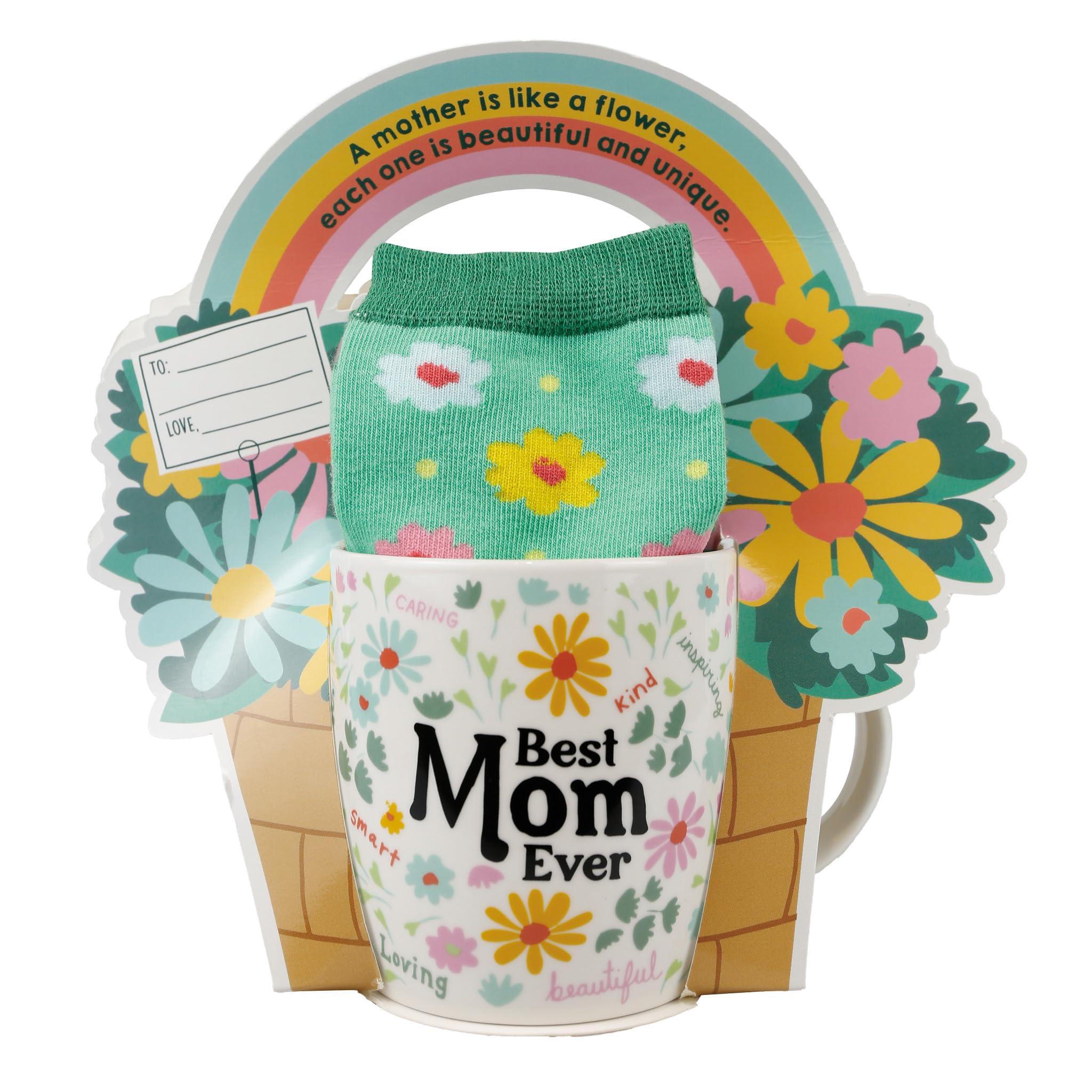 Tasse à café et chaussettes Enesco pour soulager la fatigue des mamans actives