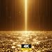 Golden Celebration 4K – Elegant Luminous Abstract Screensaver TV