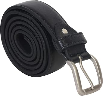 LB LEATHERBOSS Mens Black Leather Money Belt Sizes 32 Through 64