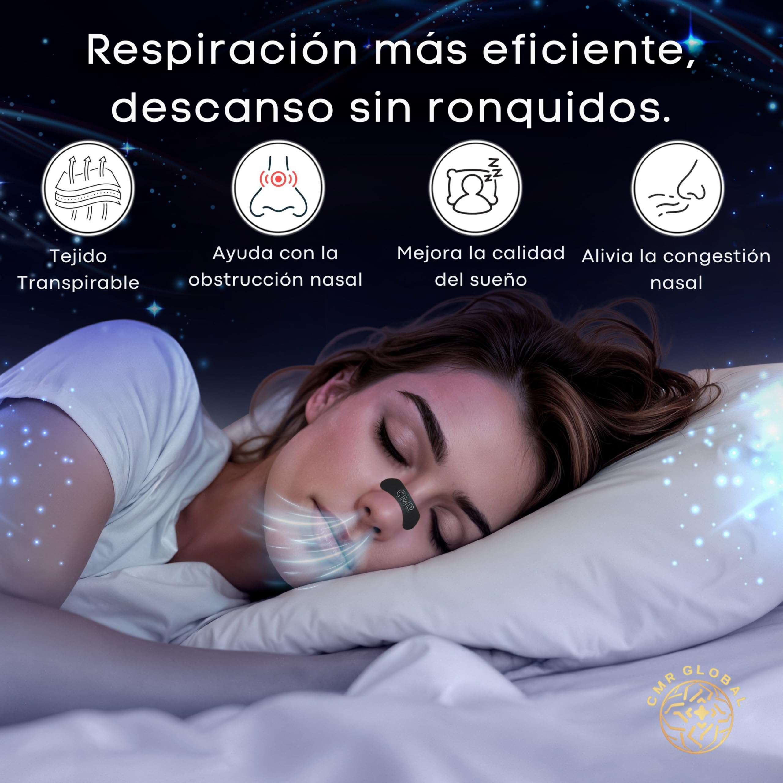 PACK PRO PREMIUM 120 Tiras Nasales Deportivas. Tiras Nasales Antironquidos para Dormir. Alivia la Congestión Nasal Para una Mejor Respiración. Nasal Strips Negras Para Reducir Ronquidos Tiritas Nariz