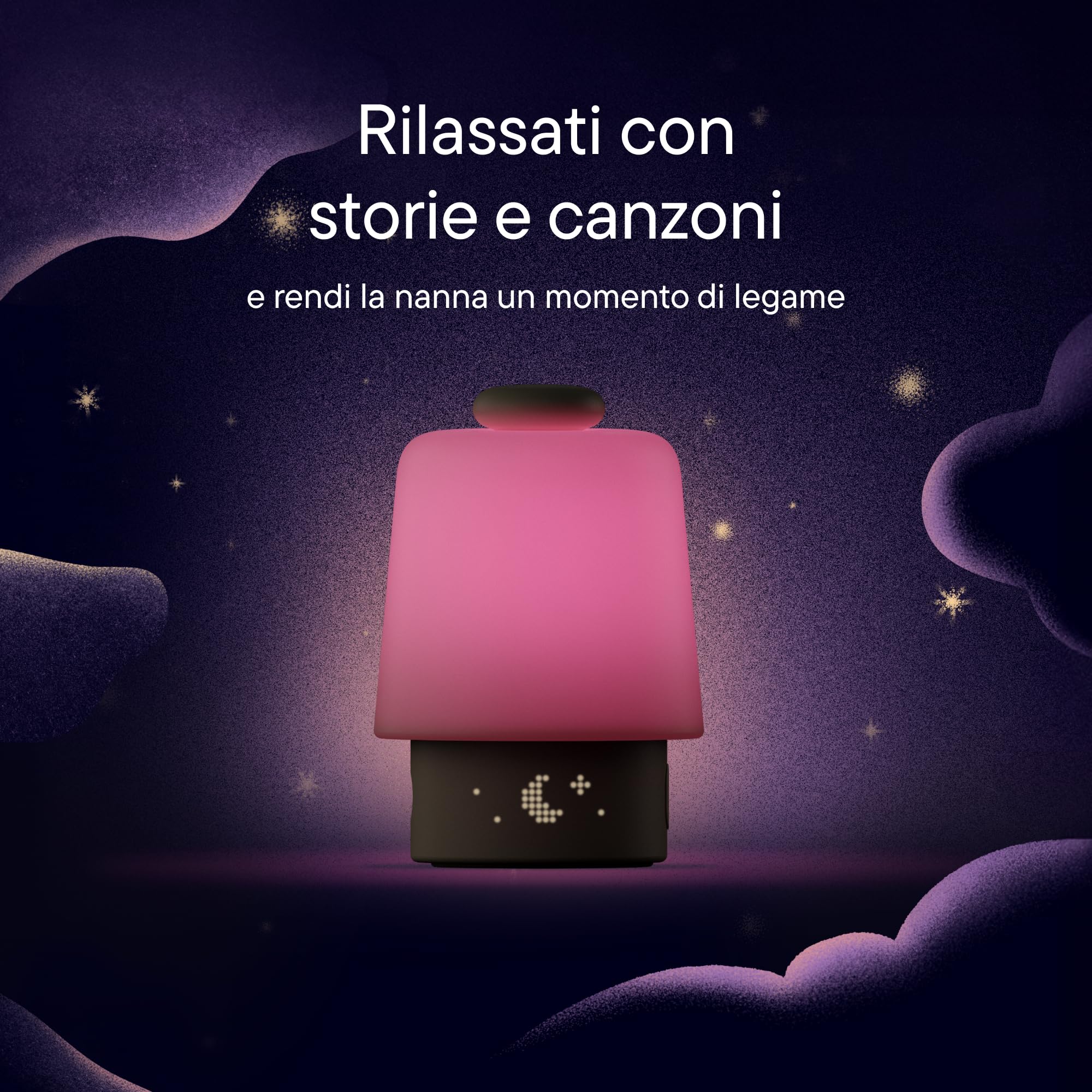 Macchina del suono Hatch Baby e luce notturna – rumore bianco e luce per neonati, trainer del sonno, creatore di routine, sveglia “ora di alzarsi” per cameretta