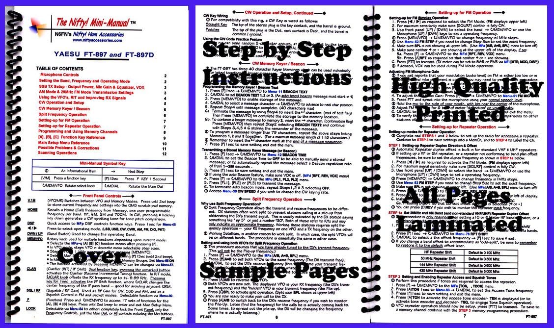 Yaesu FT-897 & FT-897D Mini-Manual by Nifty Accessories
