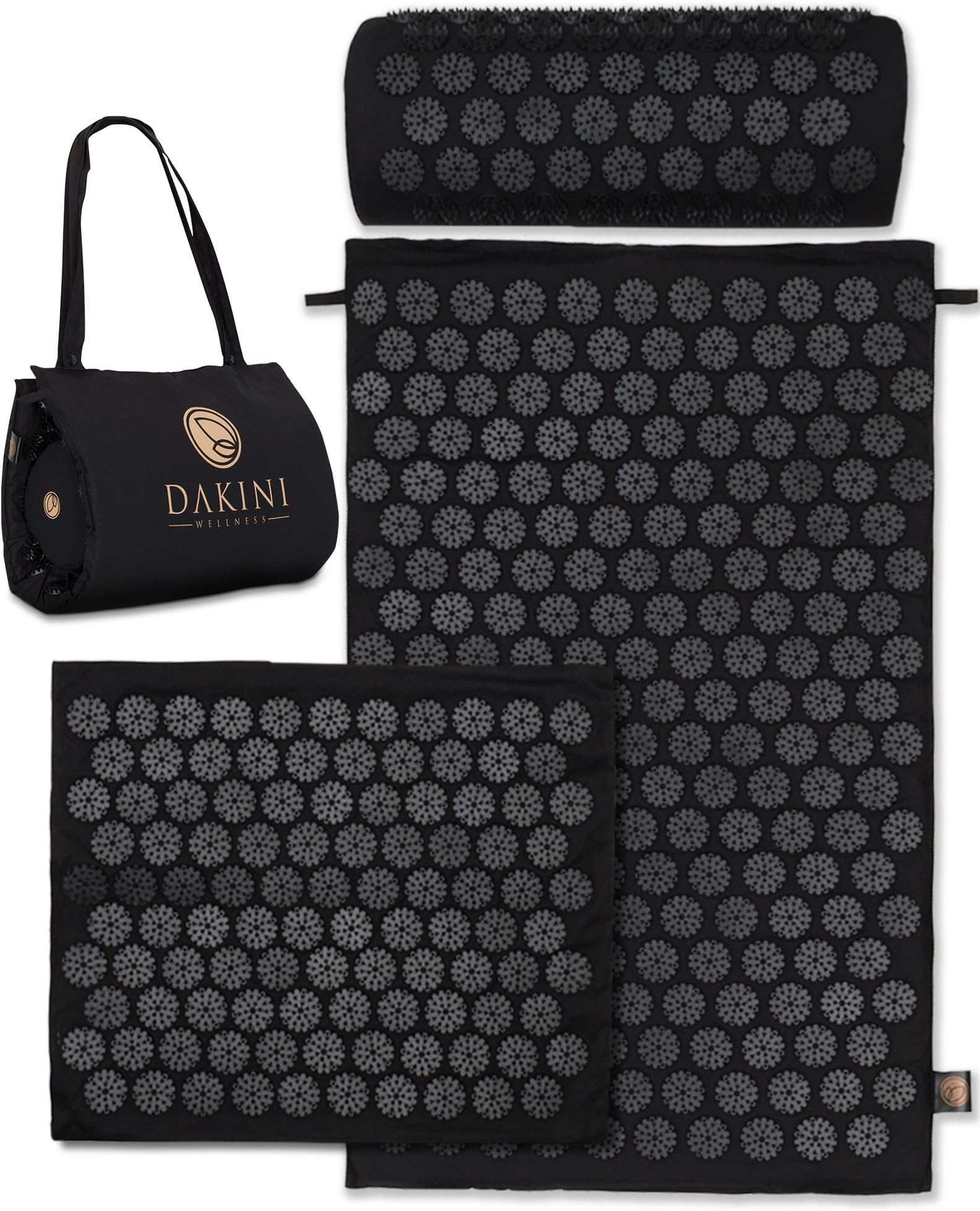 Dakini Acupressure Mat and Pillow Set with Mini Pad - Acupuncture Mat Full Body Pain Relief