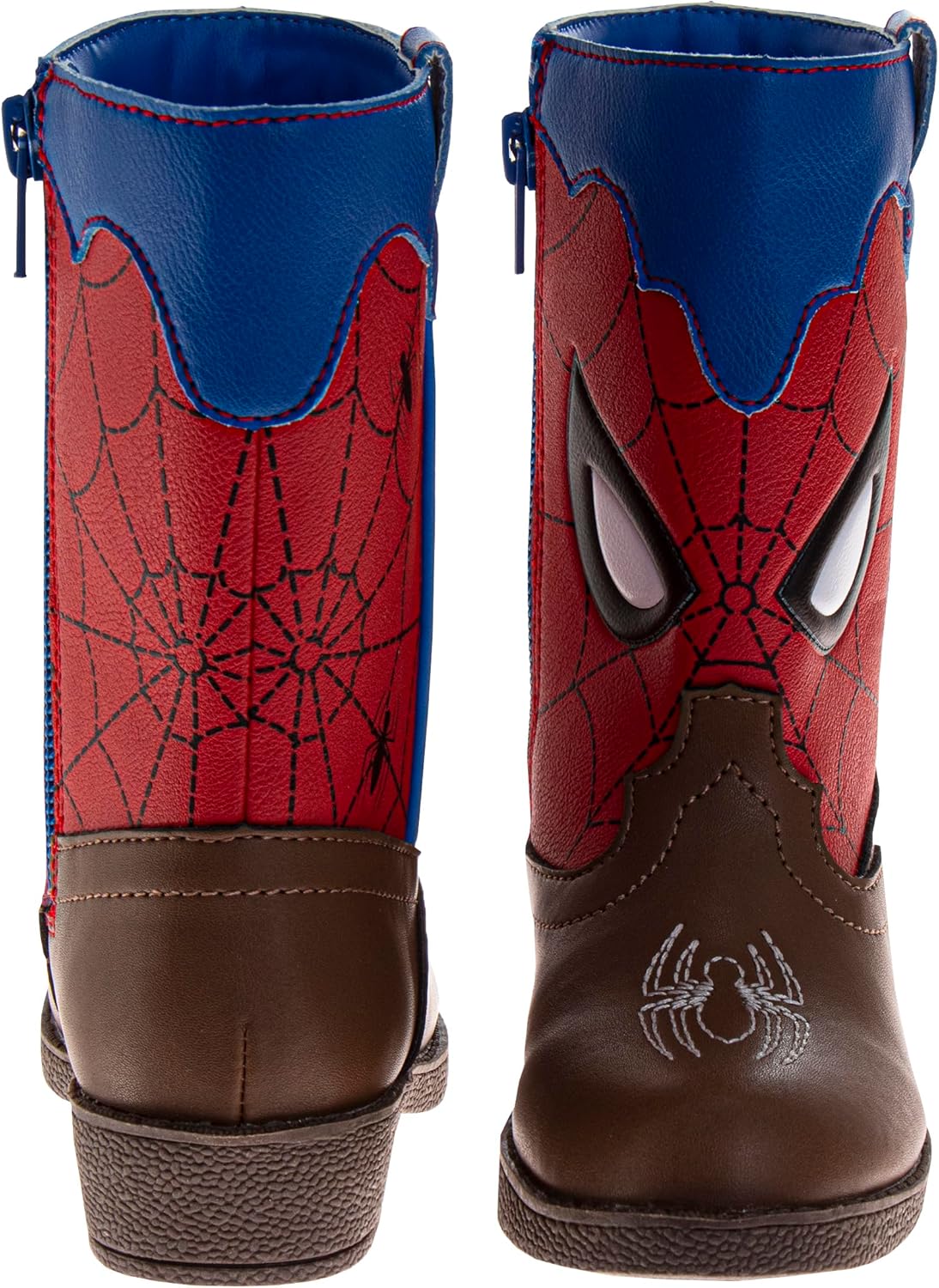 Josmo Kids Character Cowboy Boots Paw Patrol Cars Lightning McQueen Spider-Man Hello Kitty Calf High Western Country Boots for Boys 5-10 Toddler/ 11-12 Little Kid