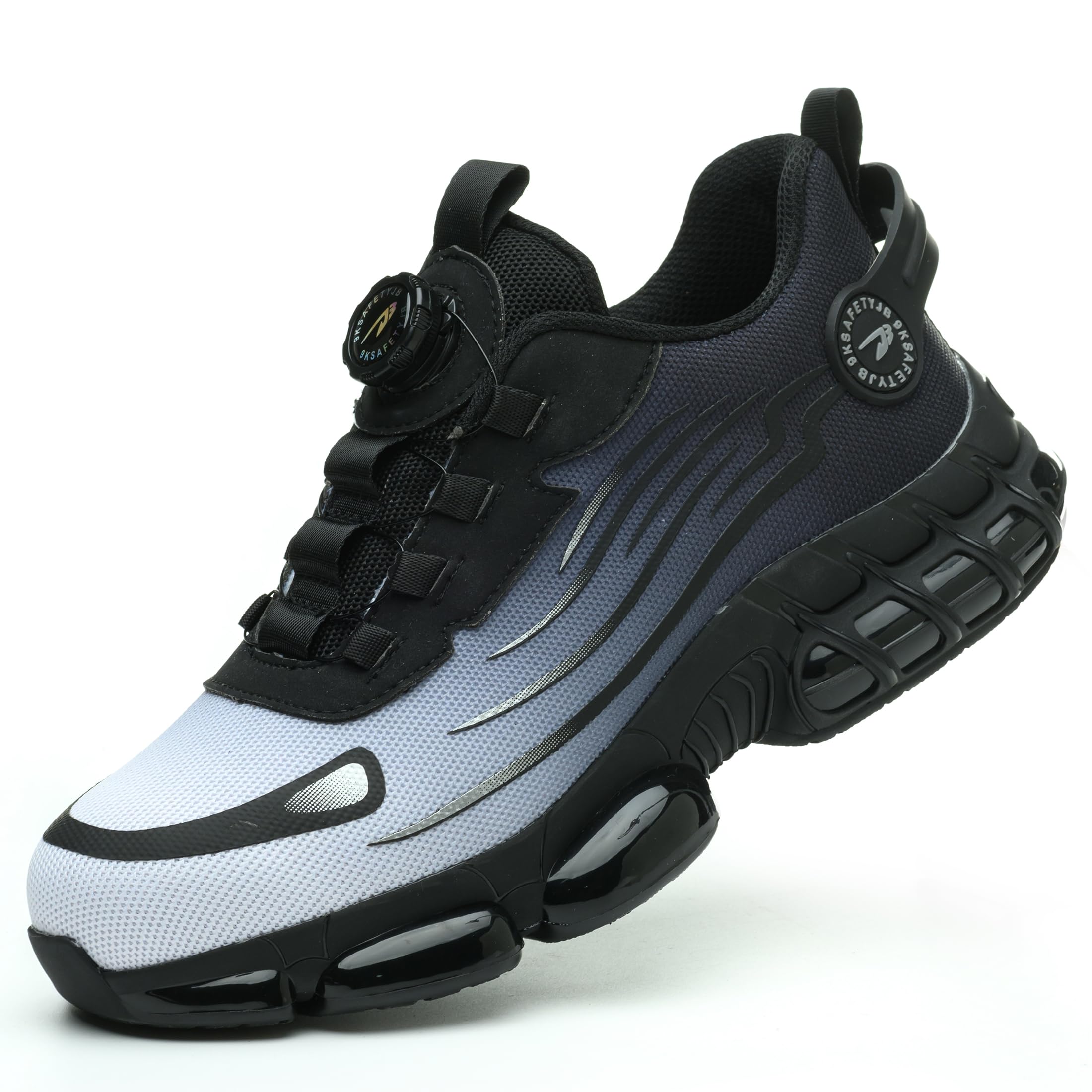 Chaussures de Travail à Bout en Acier pour Homme et Femme, Chaussures de sécurité légères et Confortables pour l'industrie et la Construction