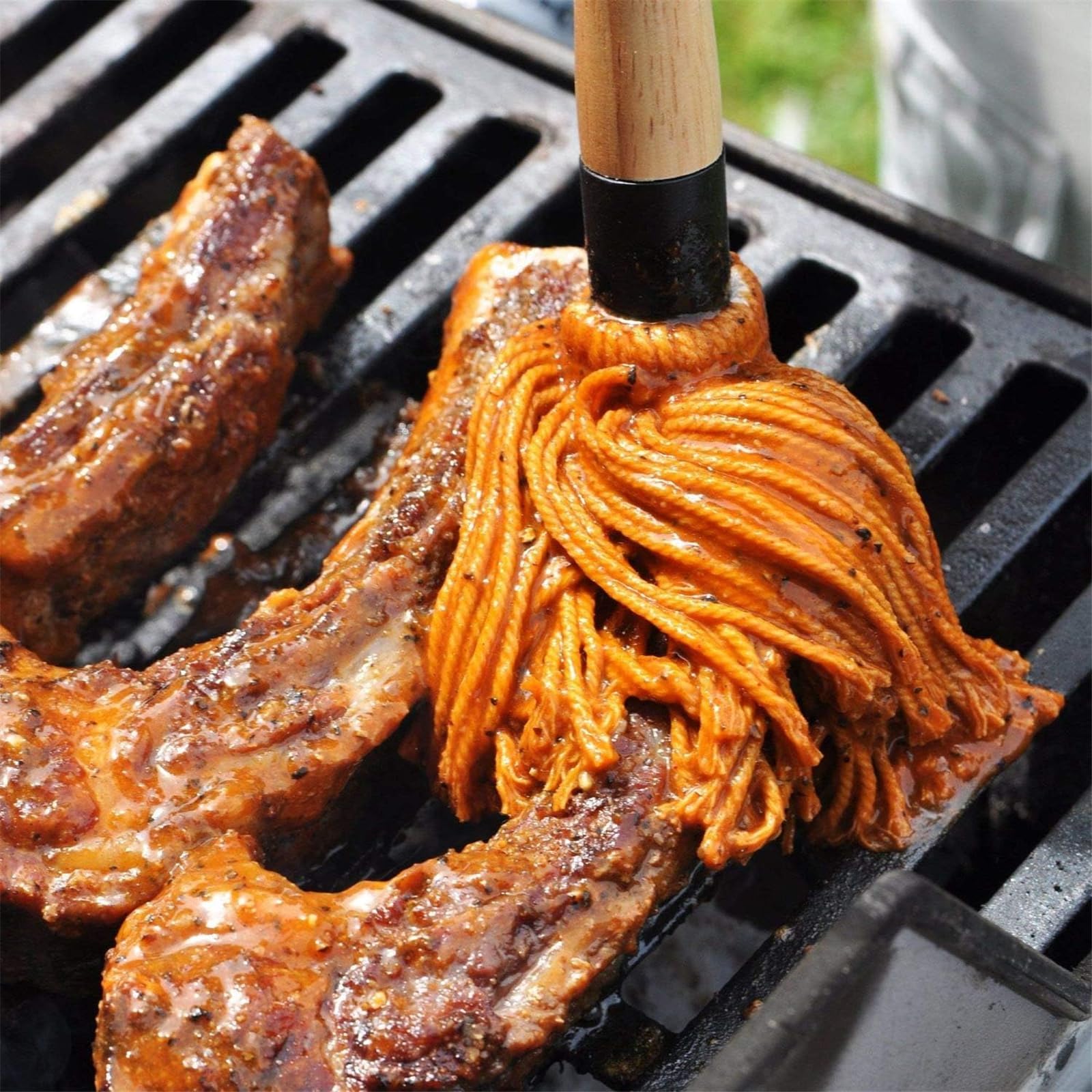 Set di pennelli con manico in legno Spazzola da cucina Pennello da cucina Pennello da cucina Pennello da cucina Utensili da cucina per barbecue spazzole per olio per cucina