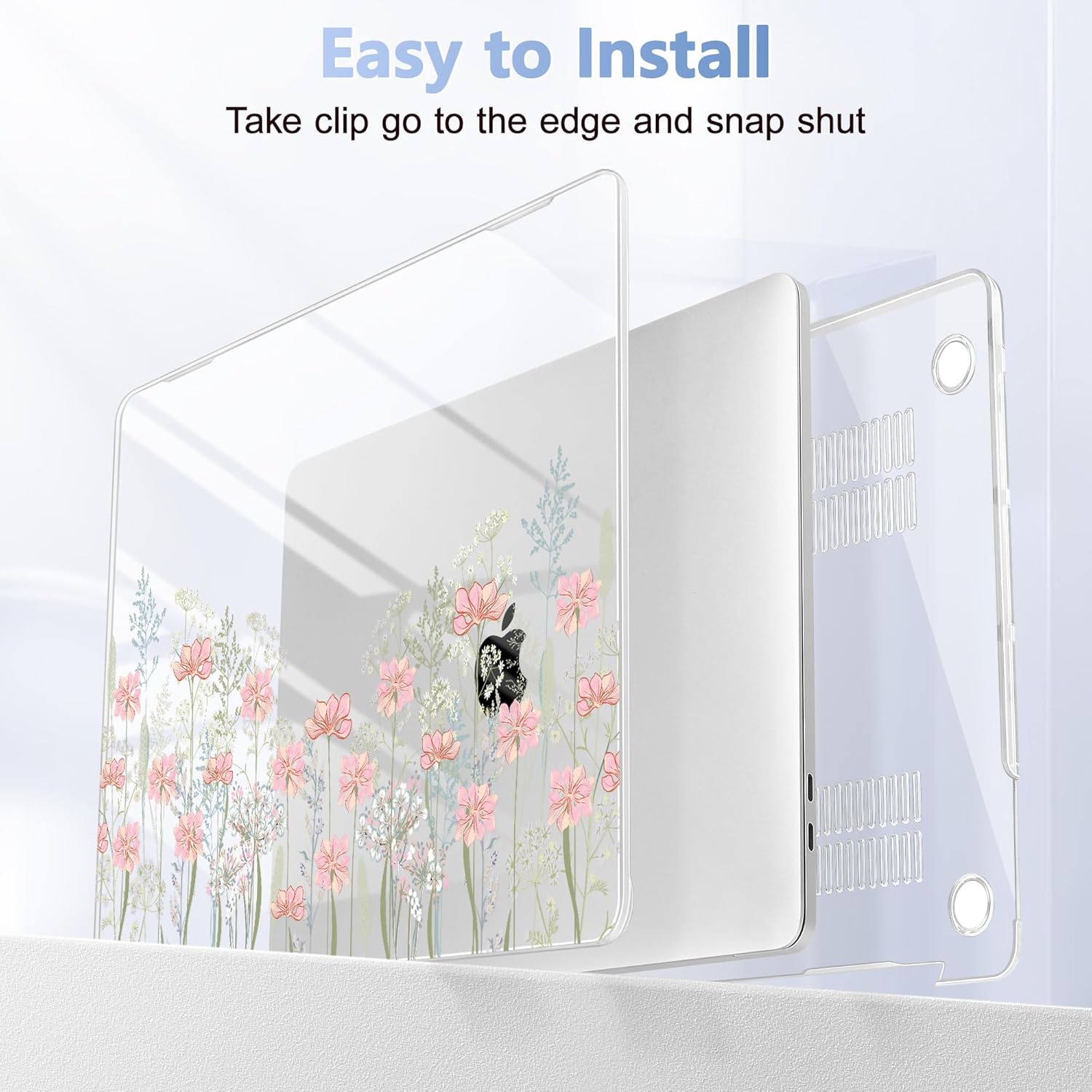 for MacBook Pro 16 inch Case 2019 2020 Release Model A2141, Plastic Hard Shell Cover with Keyboard Cover & Screen Protector for MacBook Pro 16 inch with Touch Bar & Touch ID, Floral C322 - Image 5