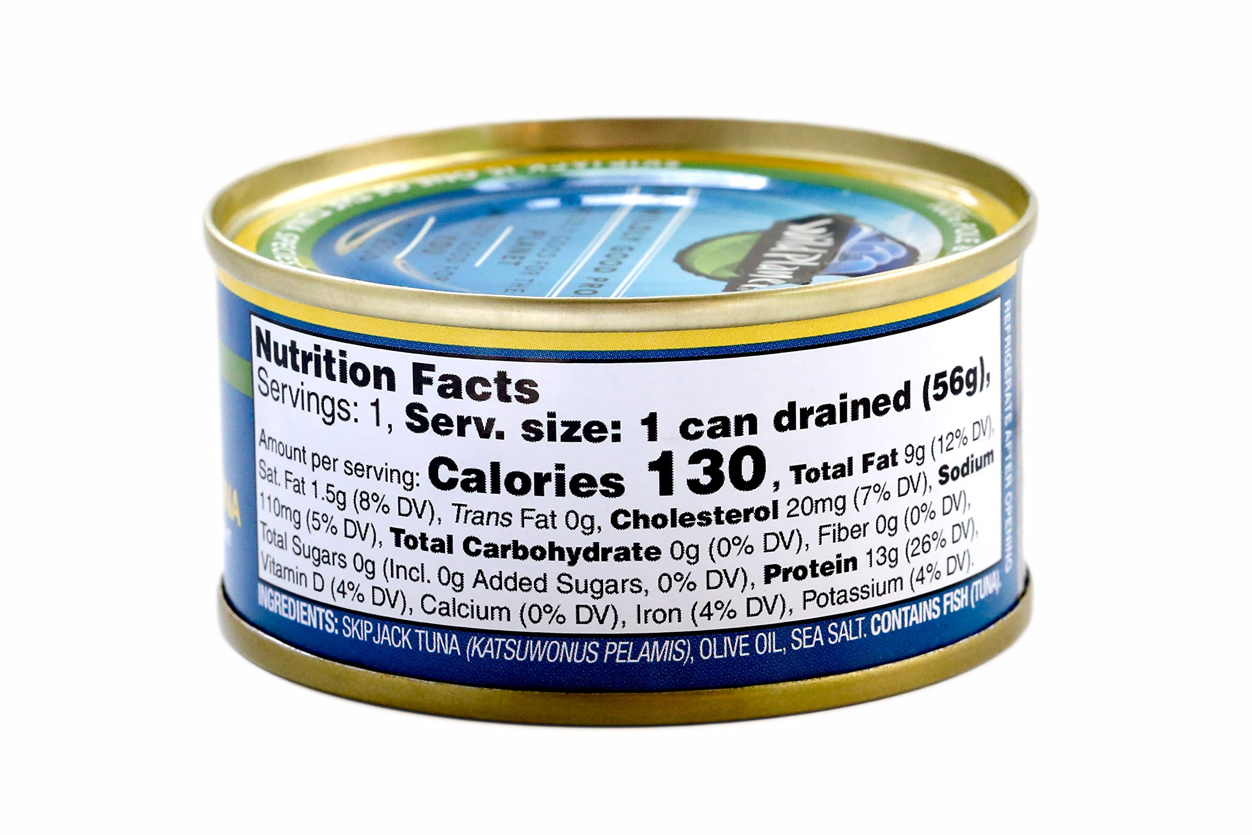 Wild Skipjack Solid Light Wild Tuna In Pure Olive Oil, 2.82oz