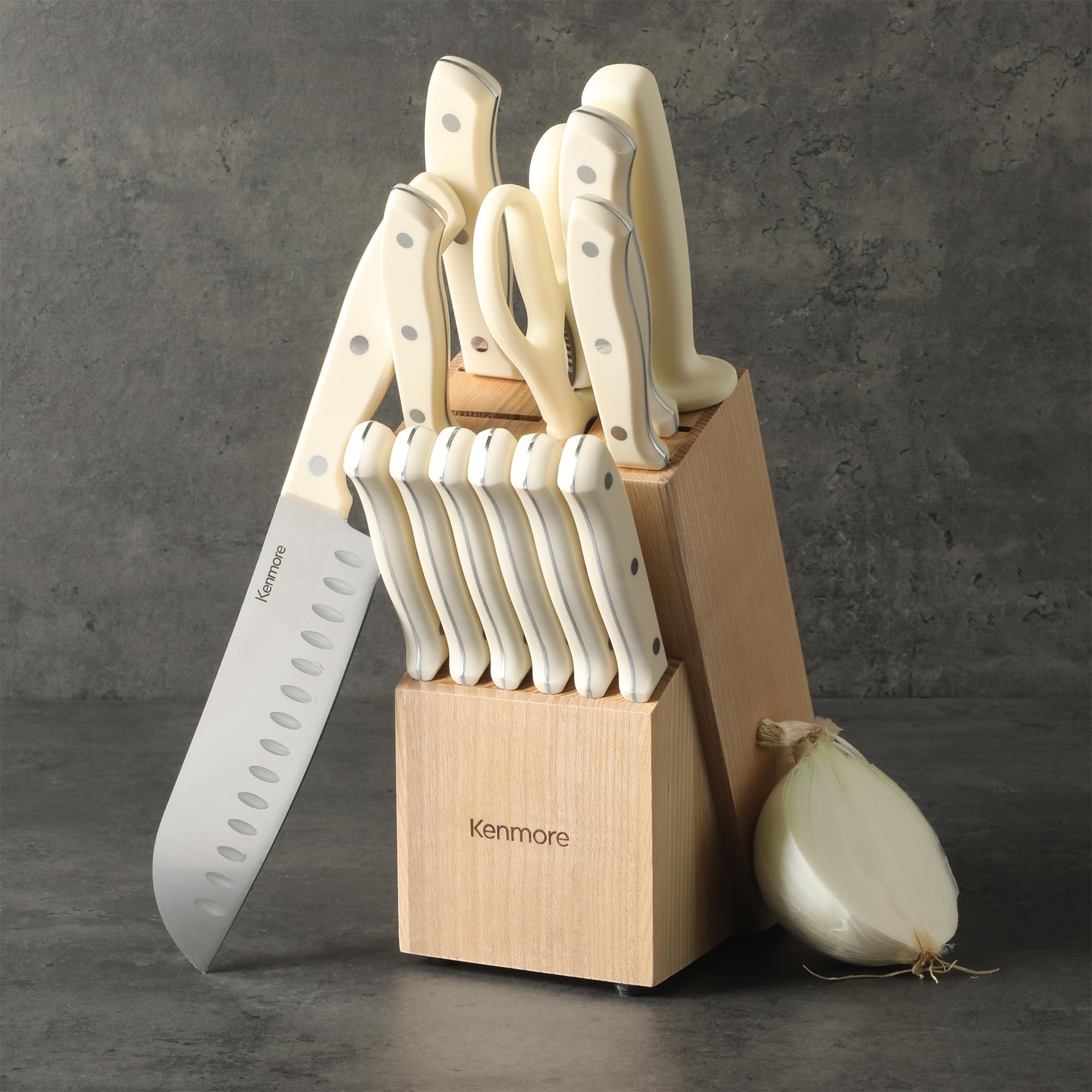 Amazon.com: Kenmore Kane 14-Piece Stainless Steel Kitchen Knife